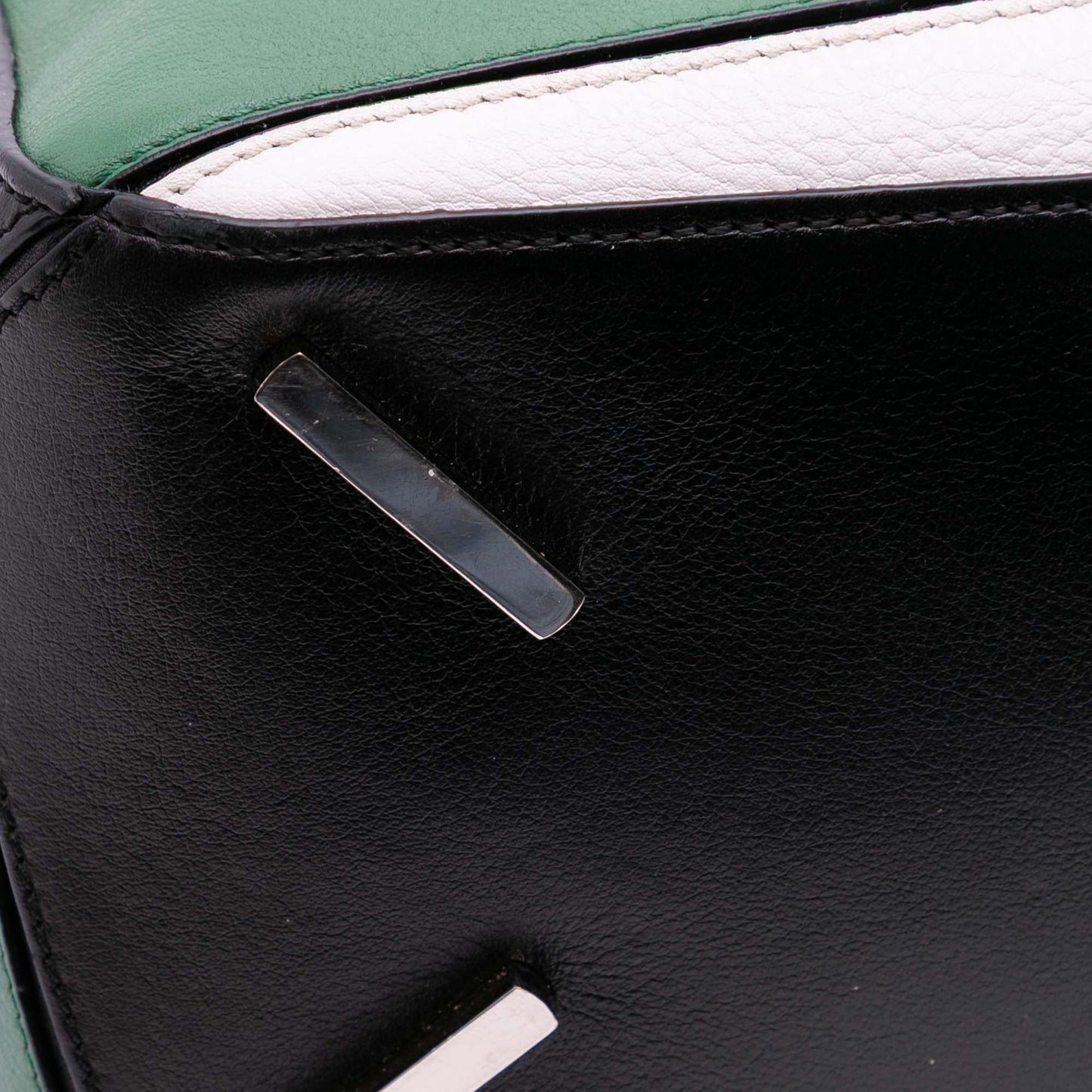 LOEWE Medium Tricolor Calfskin Puzzle Satchel