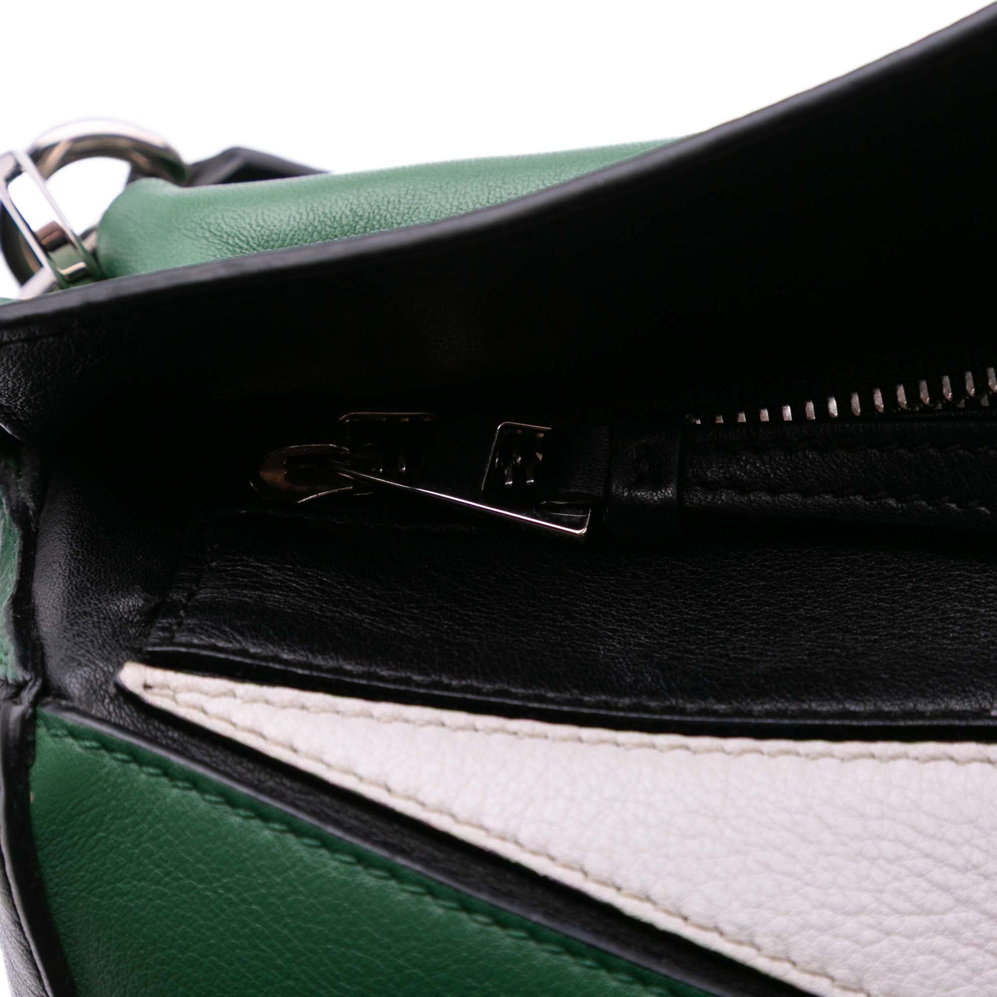 LOEWE Medium Tricolor Calfskin Puzzle Satchel