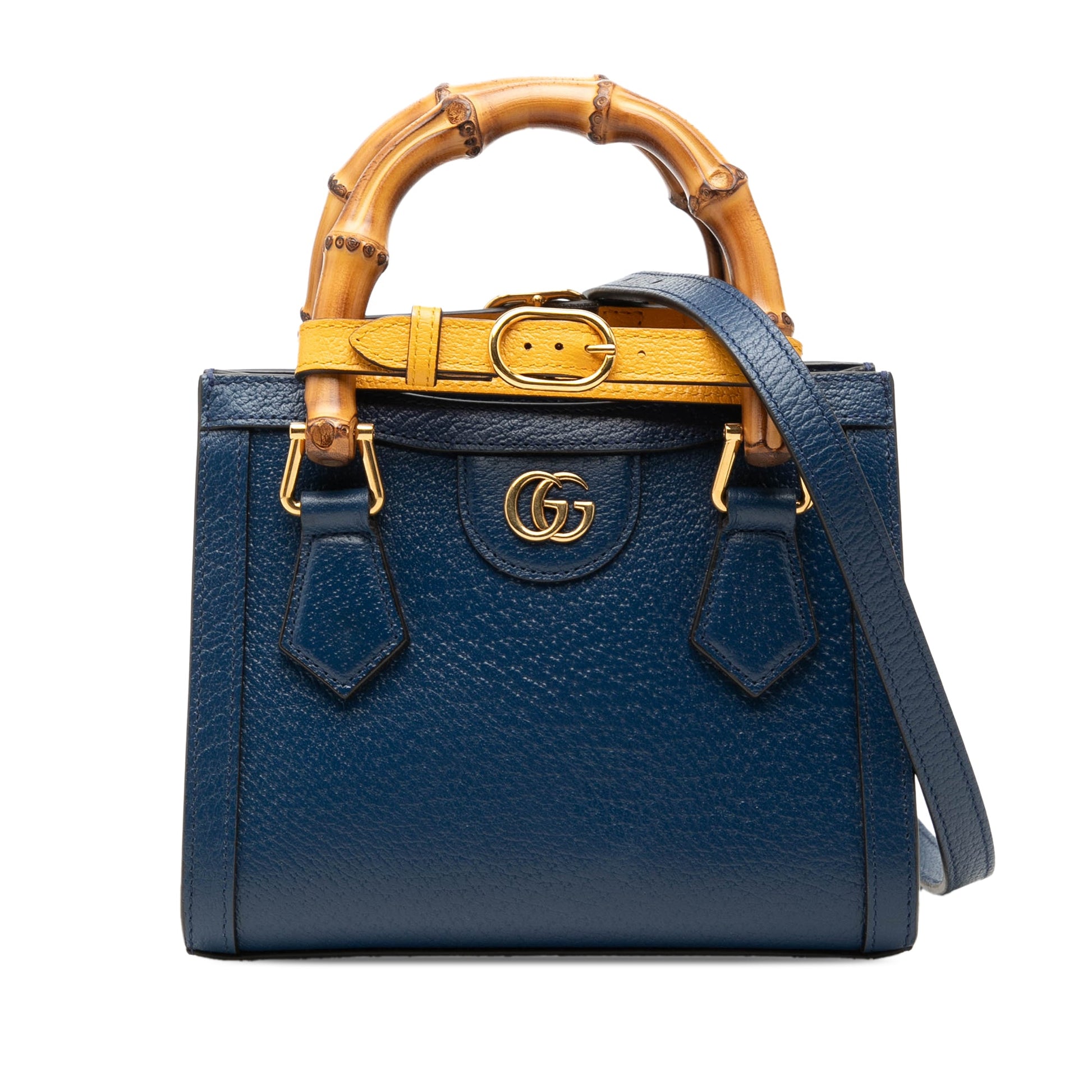 Gucci Mini Calfskin Bamboo Diana Satchel