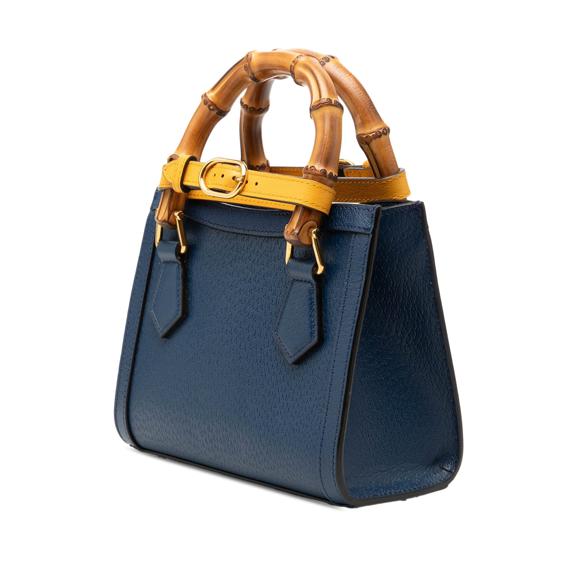 Gucci Mini Calfskin Bamboo Diana Satchel