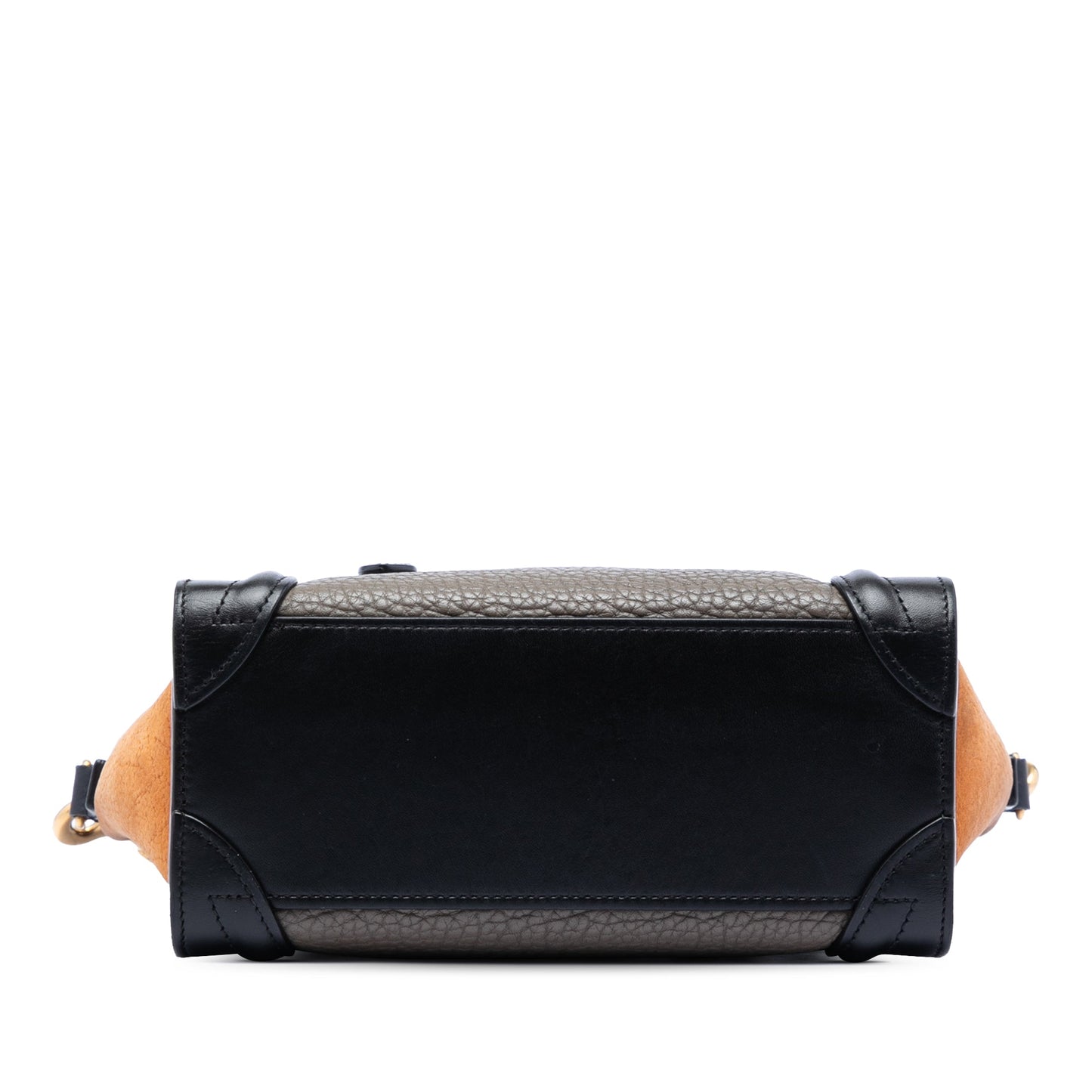 Nano Tricolor Leather Luggage Tote