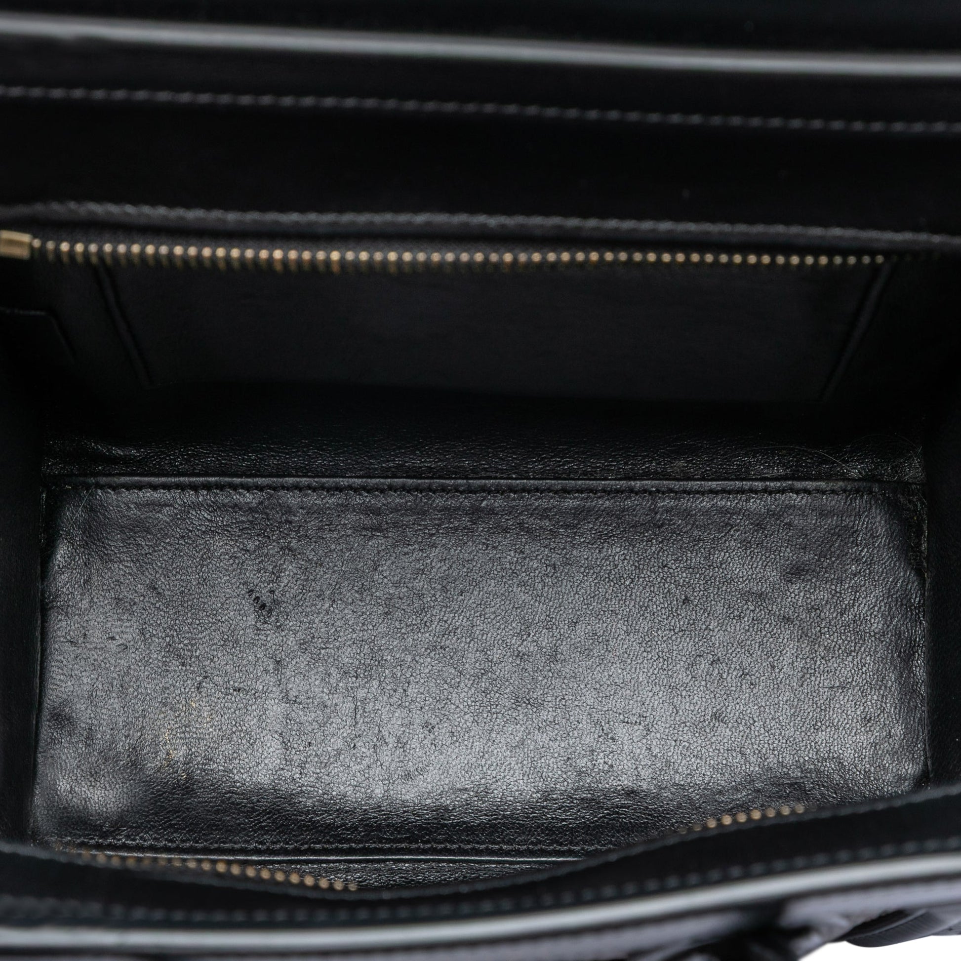 Nano Tricolor Leather Luggage Tote