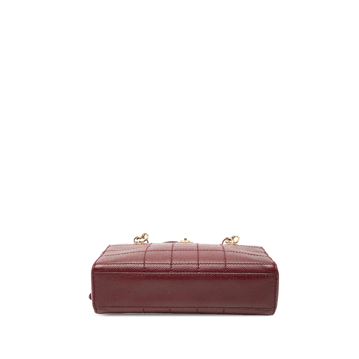 Chanel CC Choco Bar Caviar Wild Stitch Shoulder Bag