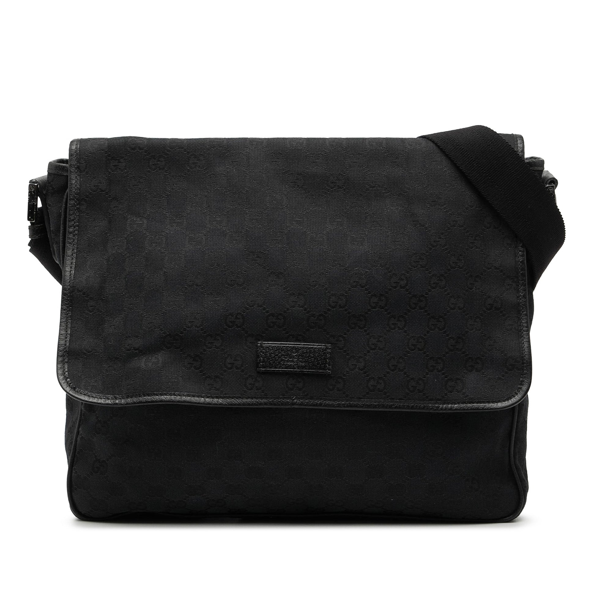 Gucci GG Canvas Flap Messenger Bag