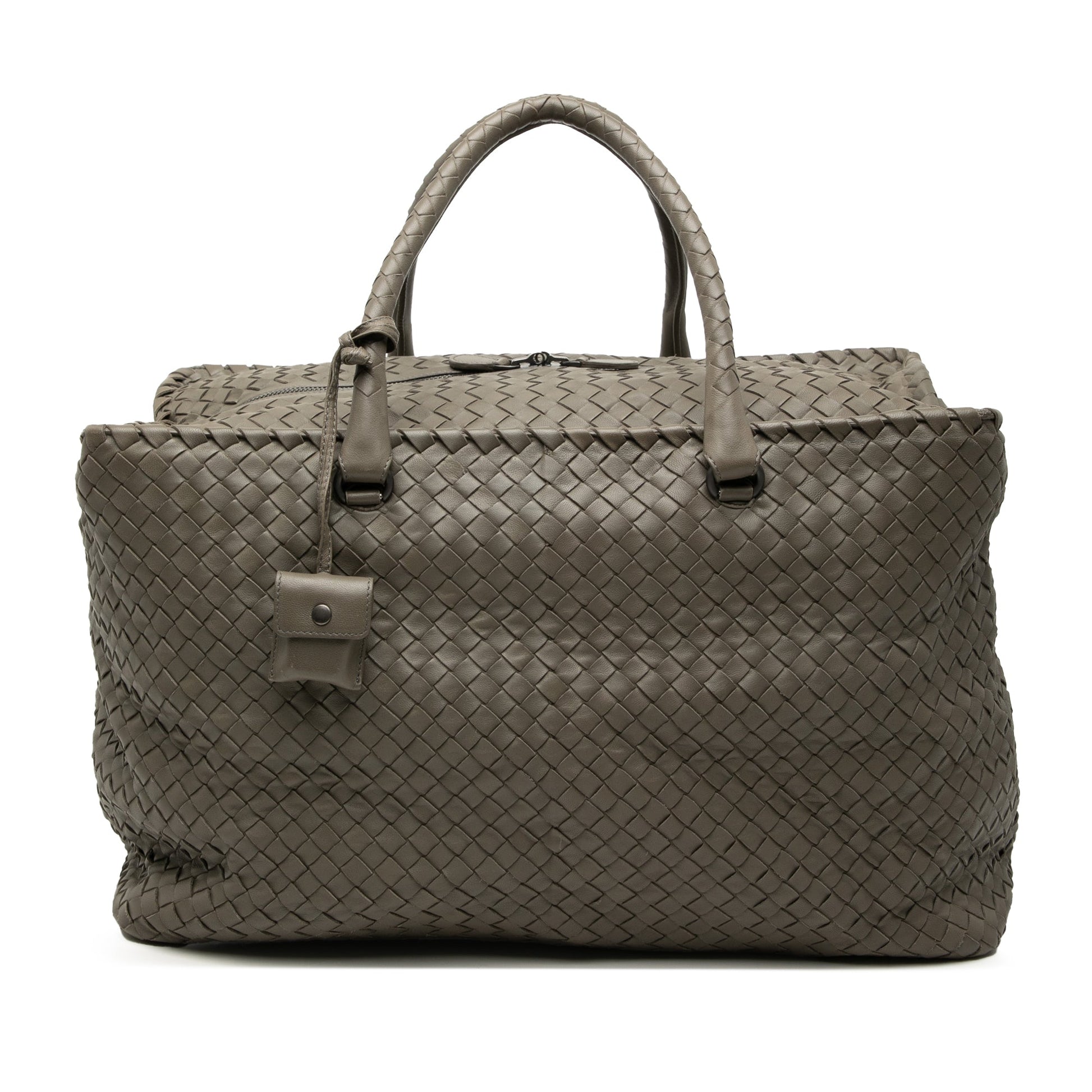 Large Nappa Intrecciato Brick Tote