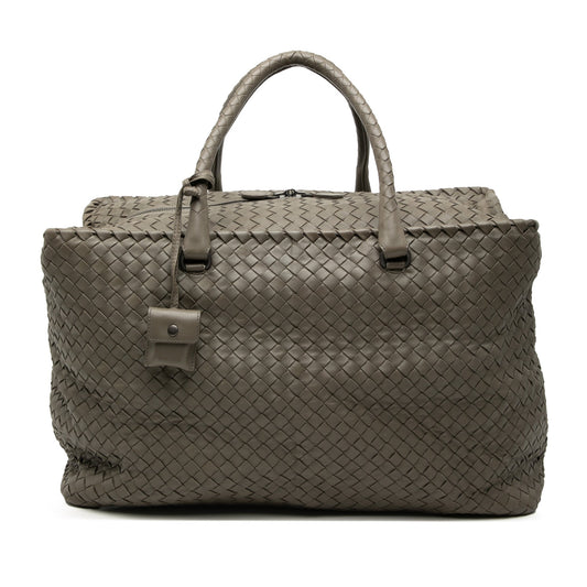 Large Nappa Intrecciato Brick Tote