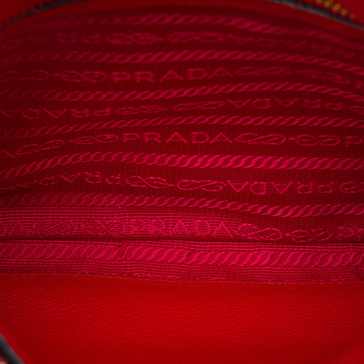Prada Vitello Daino Crossbody — Red