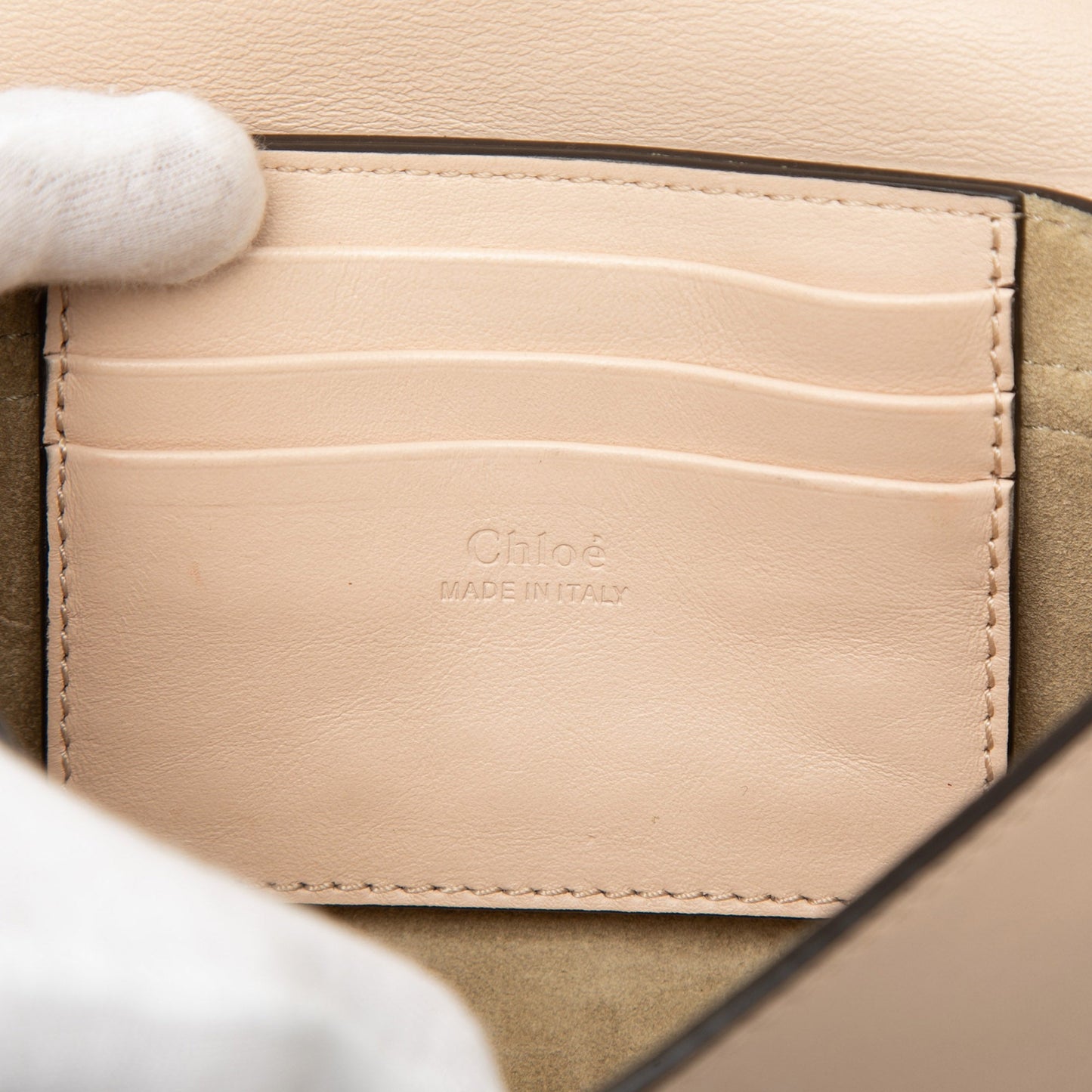 Chloé Mini Calfskin and Suede Faye Chain Crossbody
