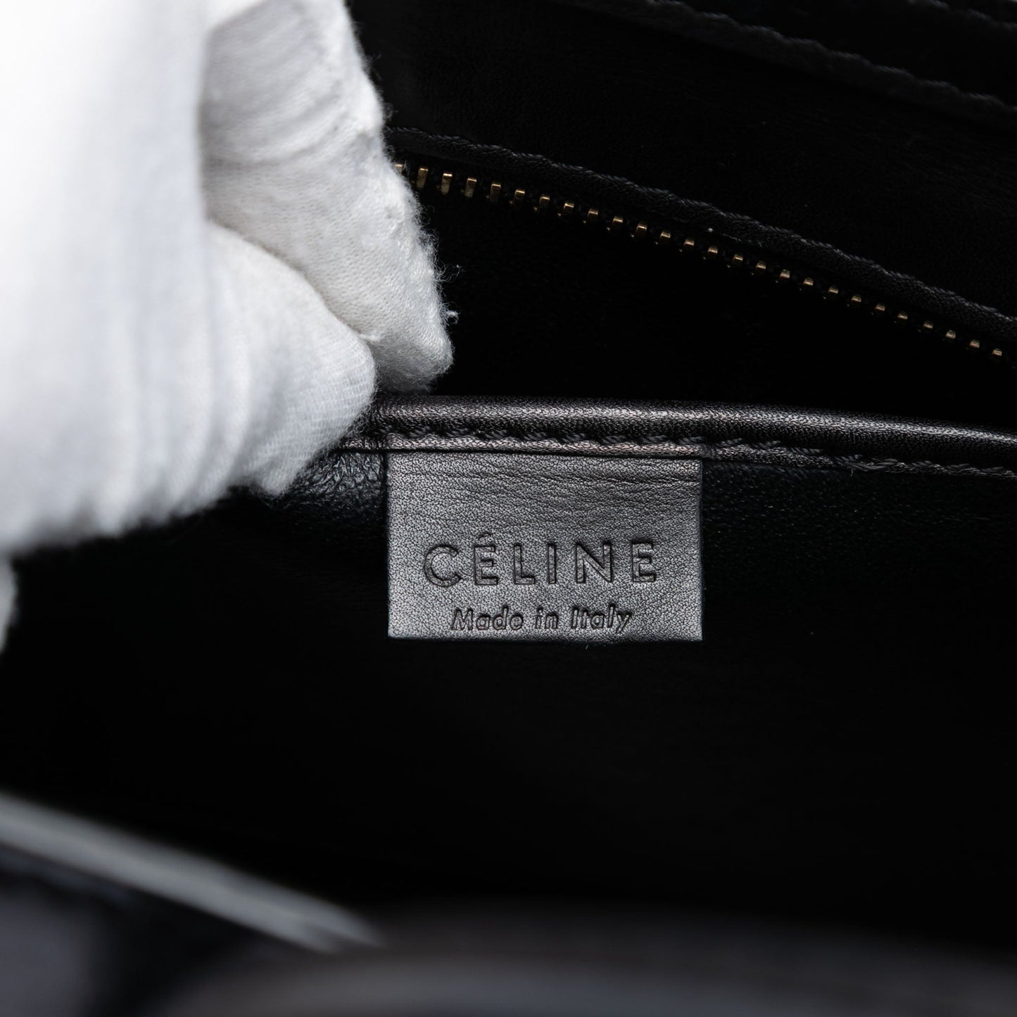Celine Nano Tricolor Leather Luggage Tote
