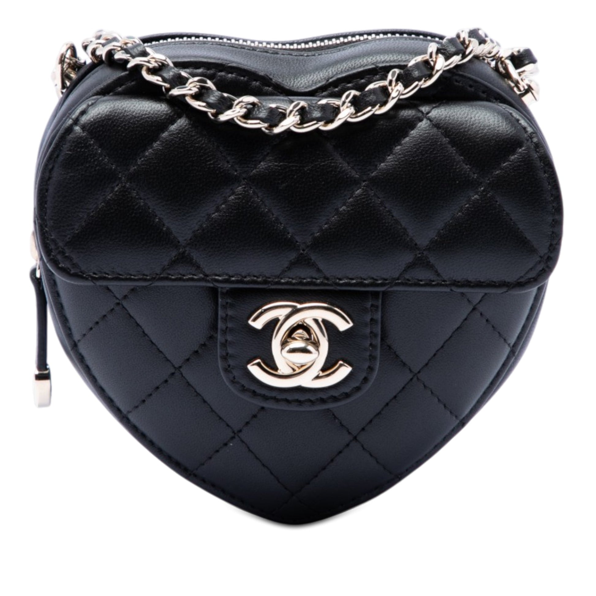 Chanel Mini Lambskin CC in Love Heart Crossbody