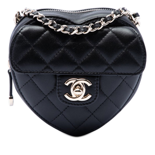 Chanel Mini Lambskin CC in Love Heart Crossbody
