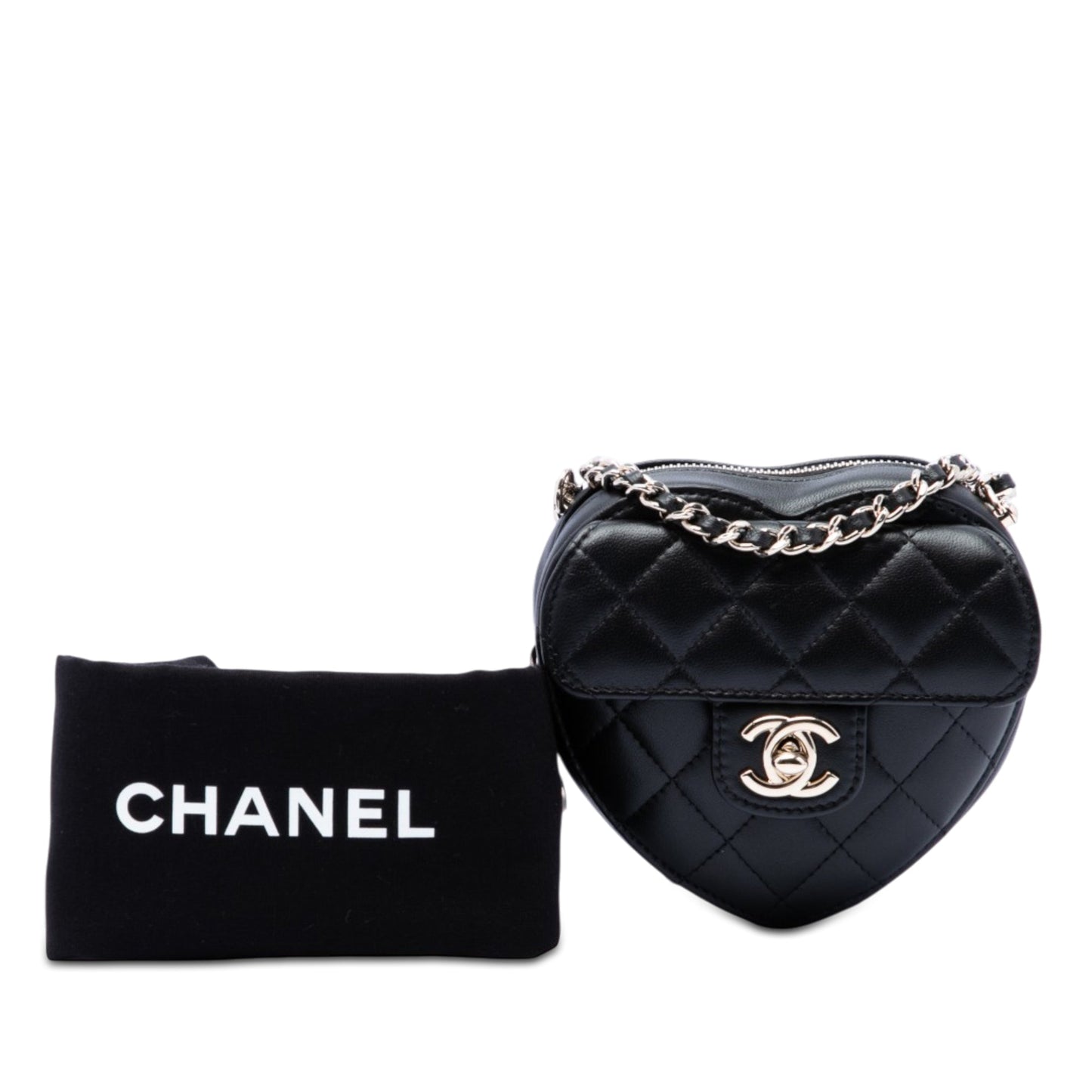 Chanel Mini Lambskin CC in Love Heart Crossbody