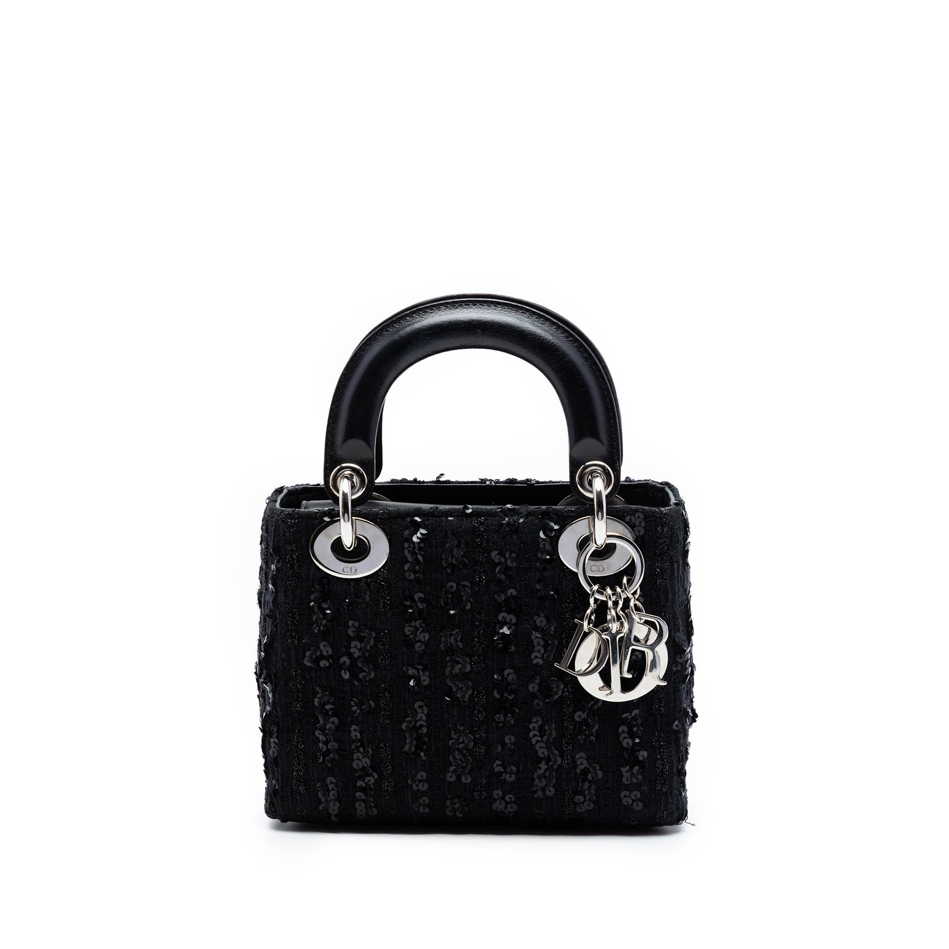 Dior Mini Tweed and Sequin Embellished Lady Dior