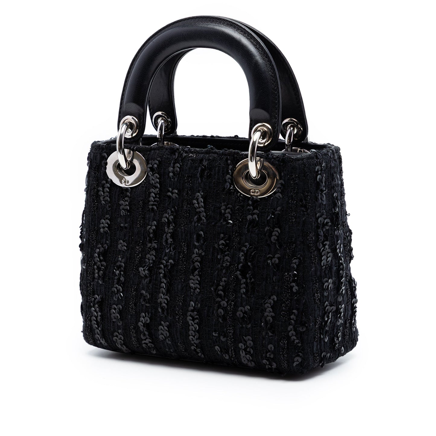 Dior Mini Tweed and Sequin Embellished Lady Dior