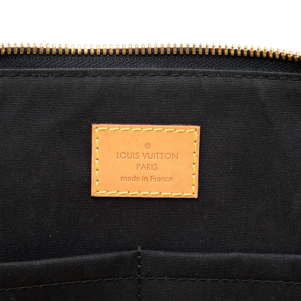Louis Vuitton Monogram Vernis Stickers Alma MM — Beige