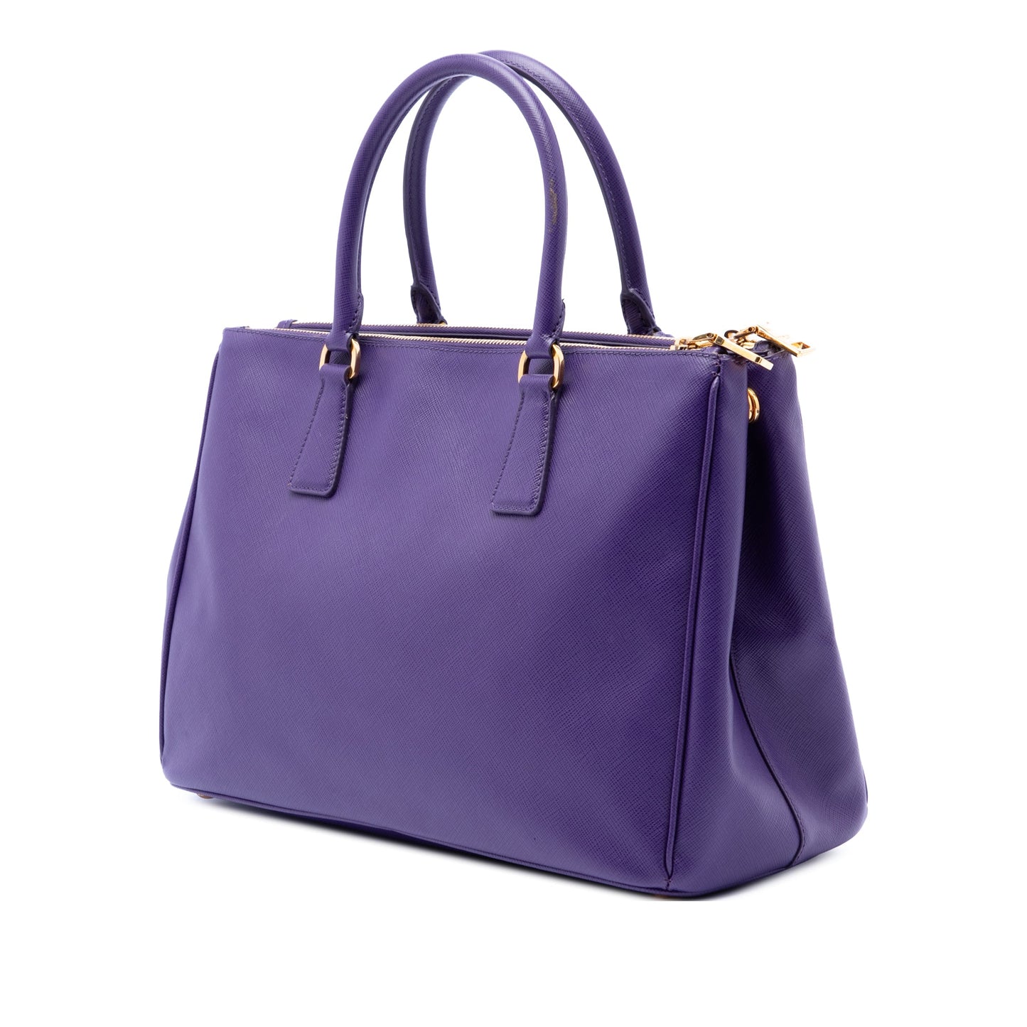 Prada Medium Saffiano Lux Galleria Double Zip Satchel