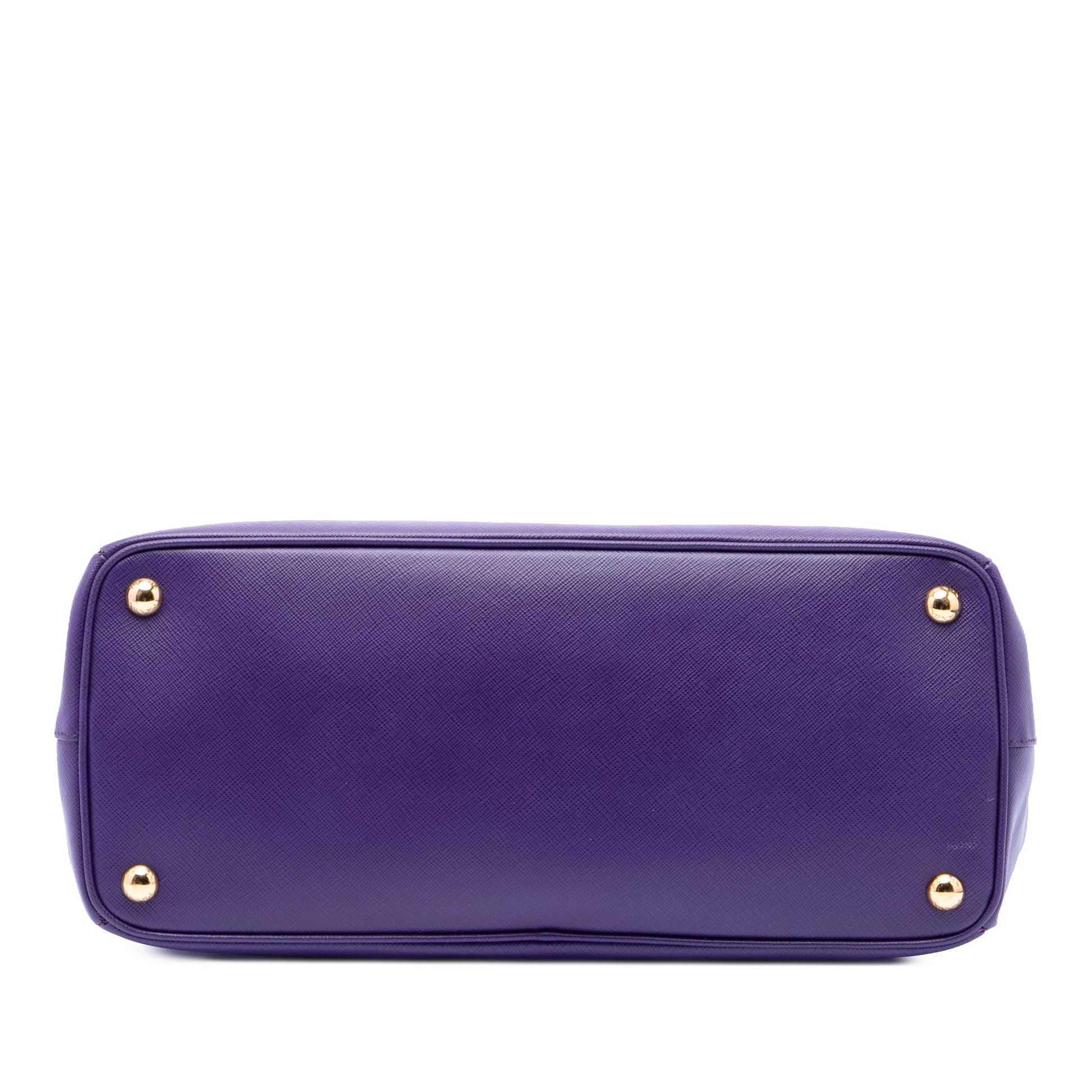 Prada Medium Saffiano Lux Galleria Double Zip Satchel