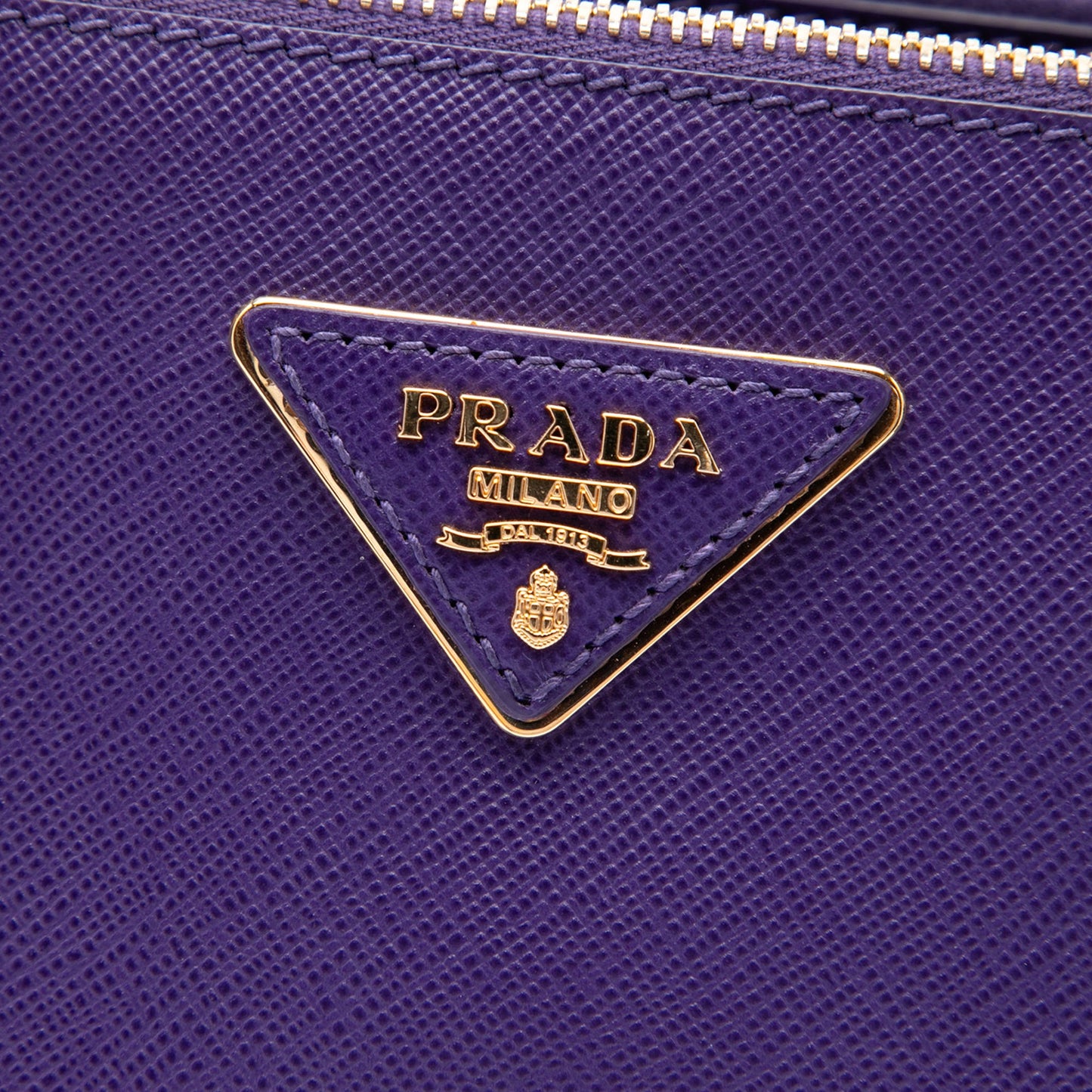 Prada Medium Saffiano Lux Galleria Double Zip Satchel