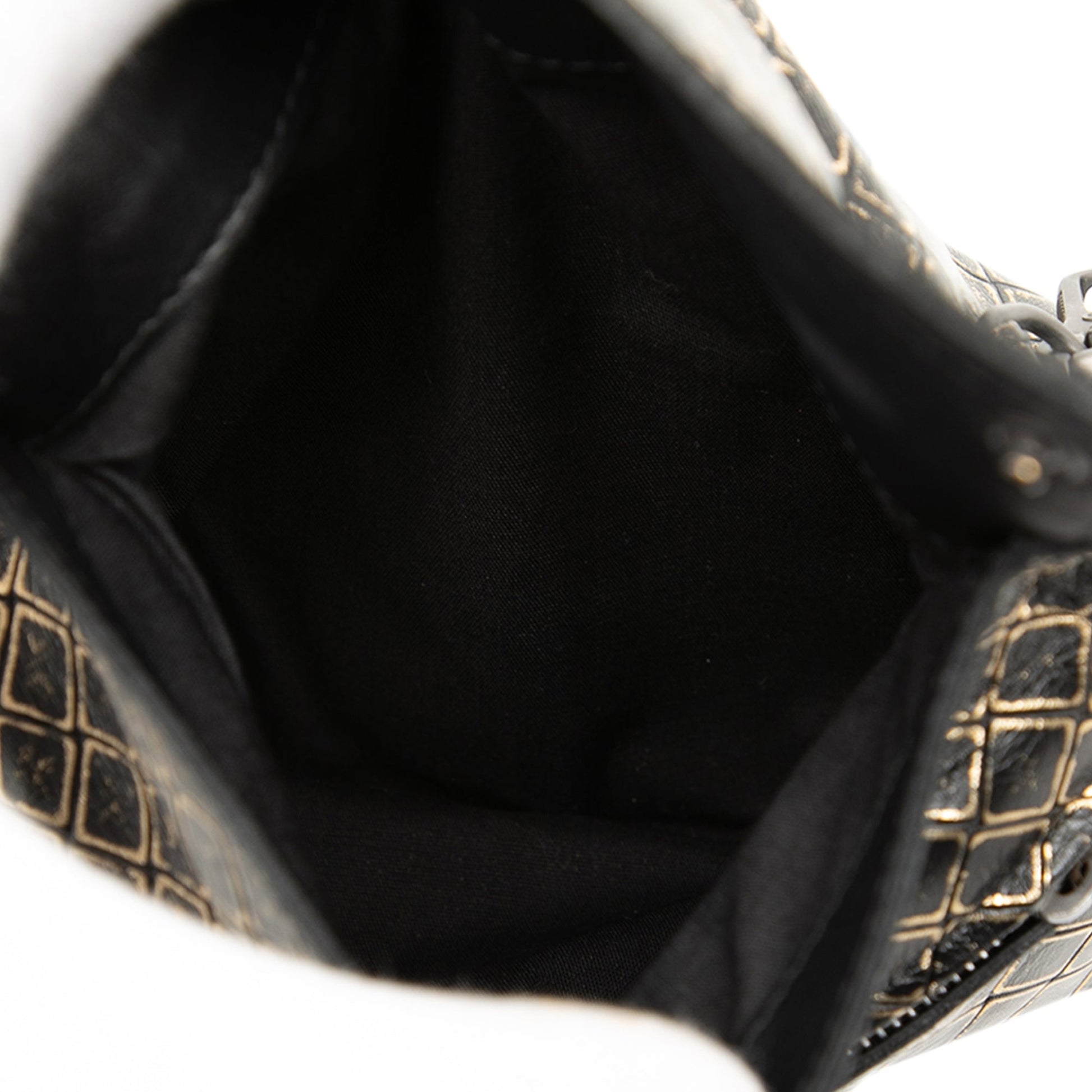 Bottega Veneta Metallic Calfskin Intrecciomirage Chain Flap Crossbody