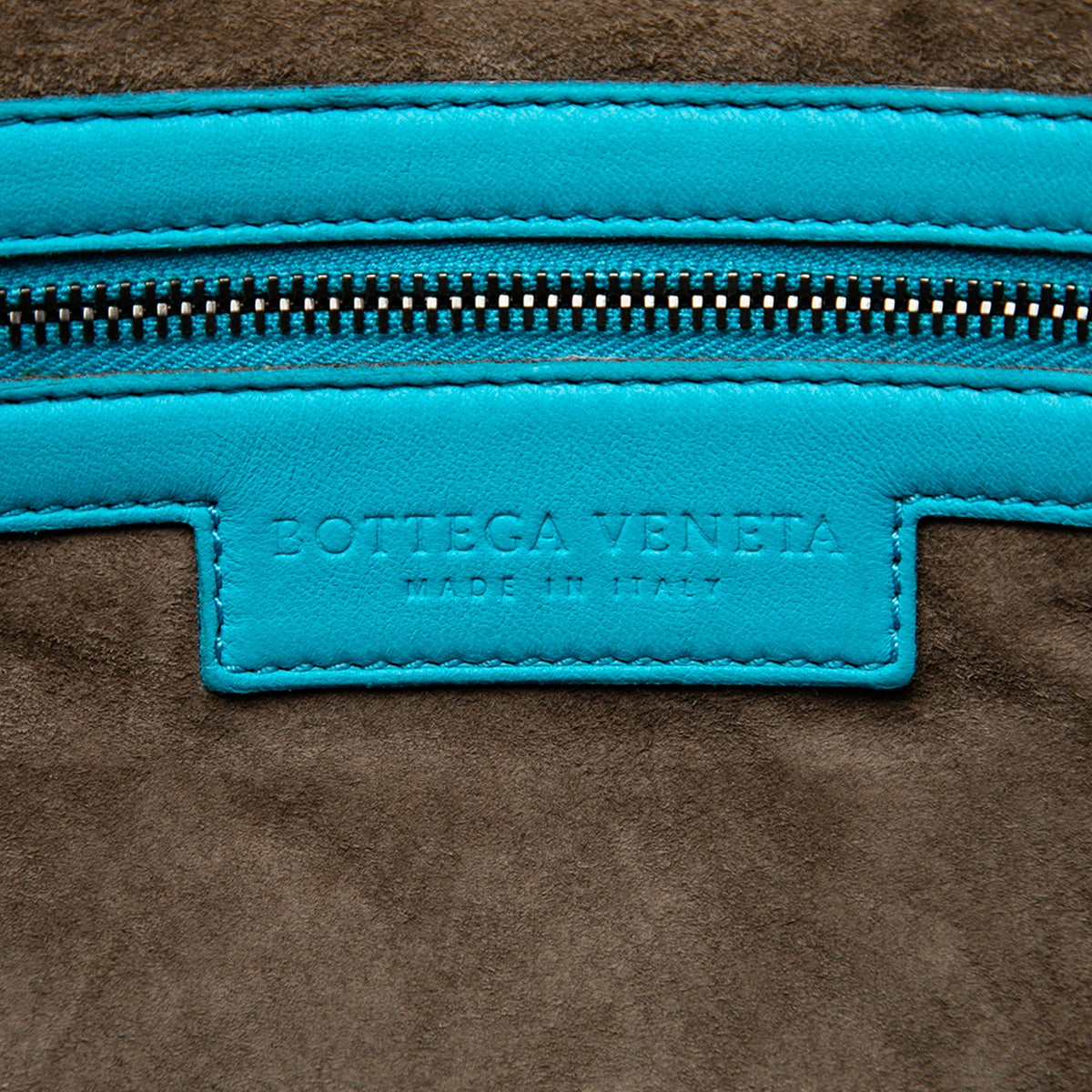 Bottega Veneta Large Nappa Intrecciato Nodini Crossbody — Blue