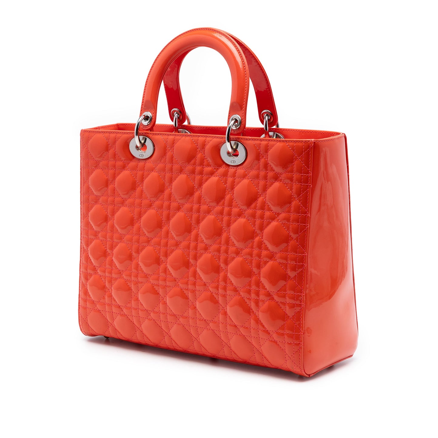 Dior Large Patent Cannage Lady Dior