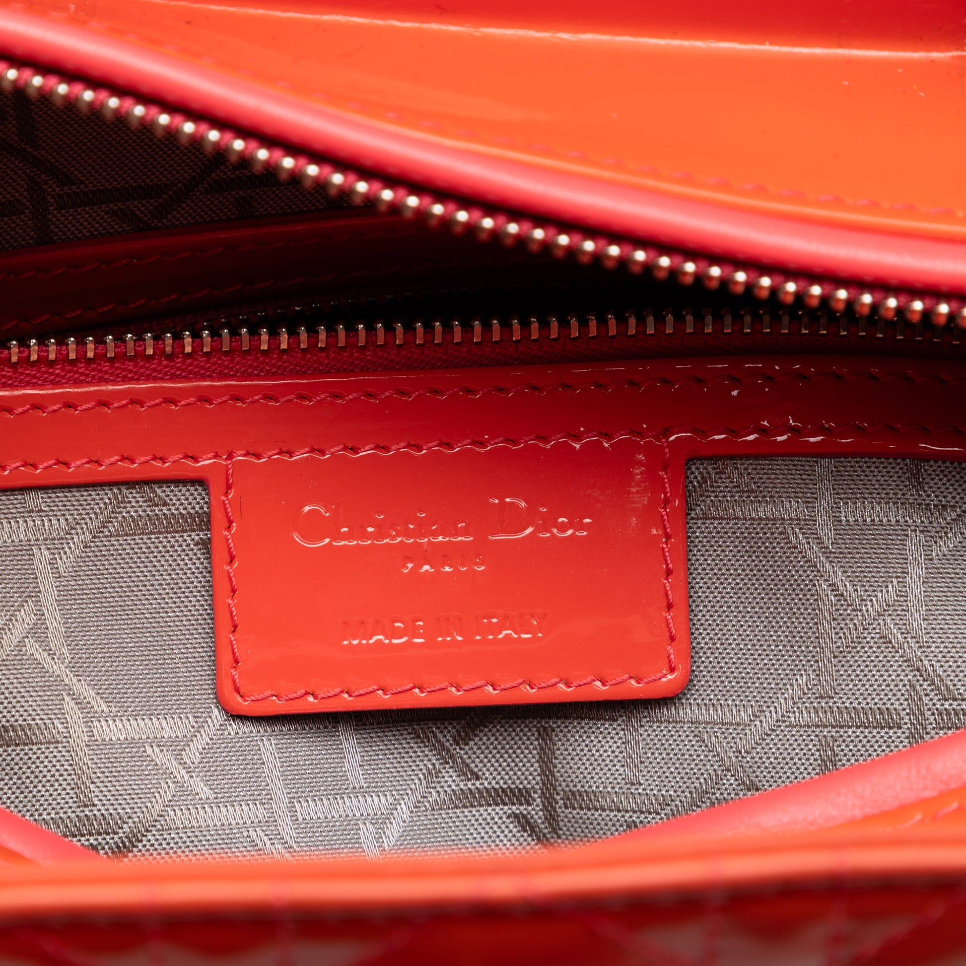 Dior Large Patent Cannage Lady Dior