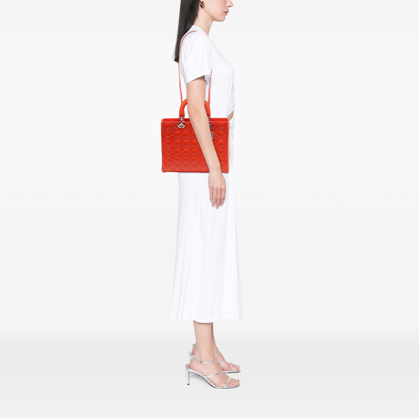 Dior Large Patent Cannage Lady Dior
