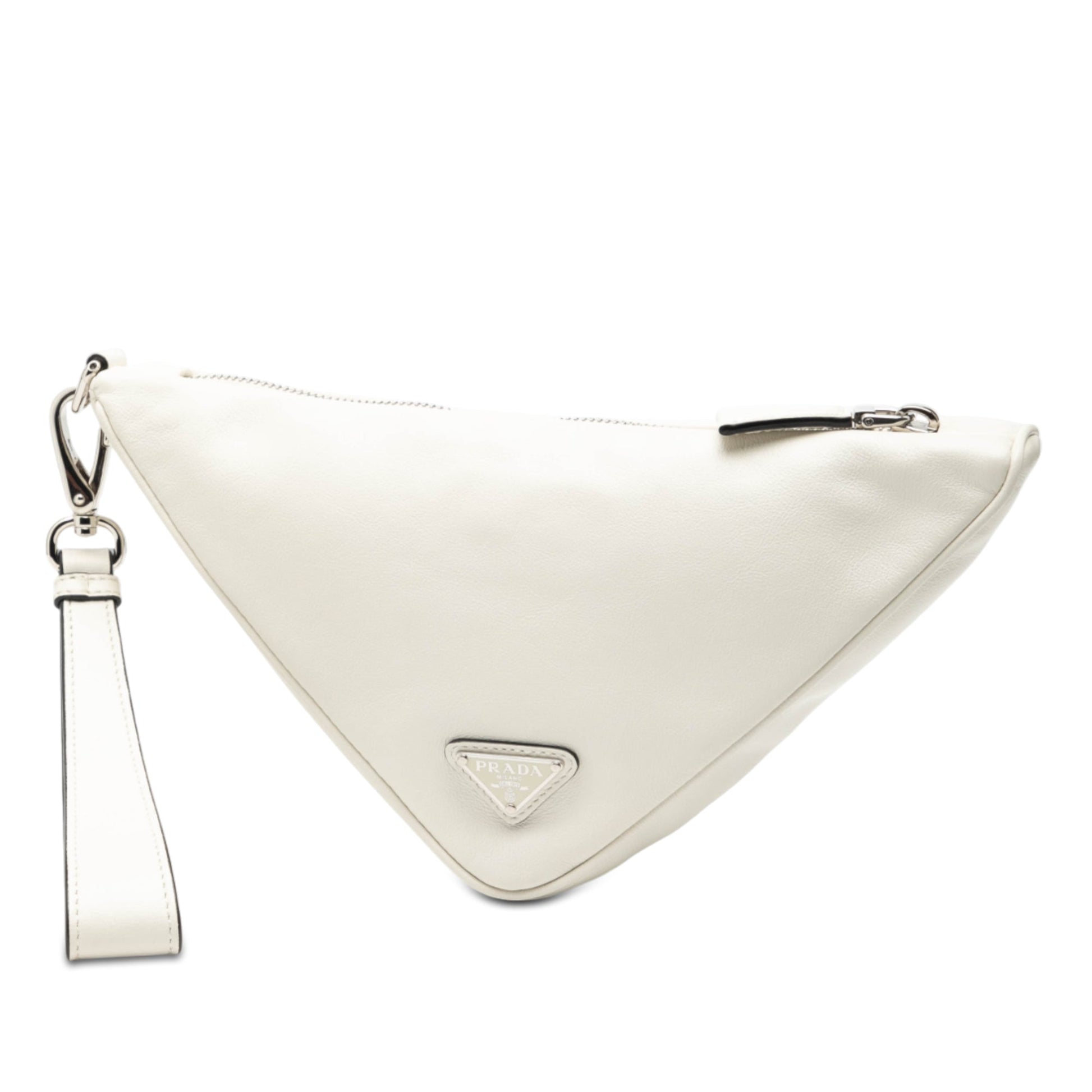 Prada Grace Lux Triangle Wristlet Pouch