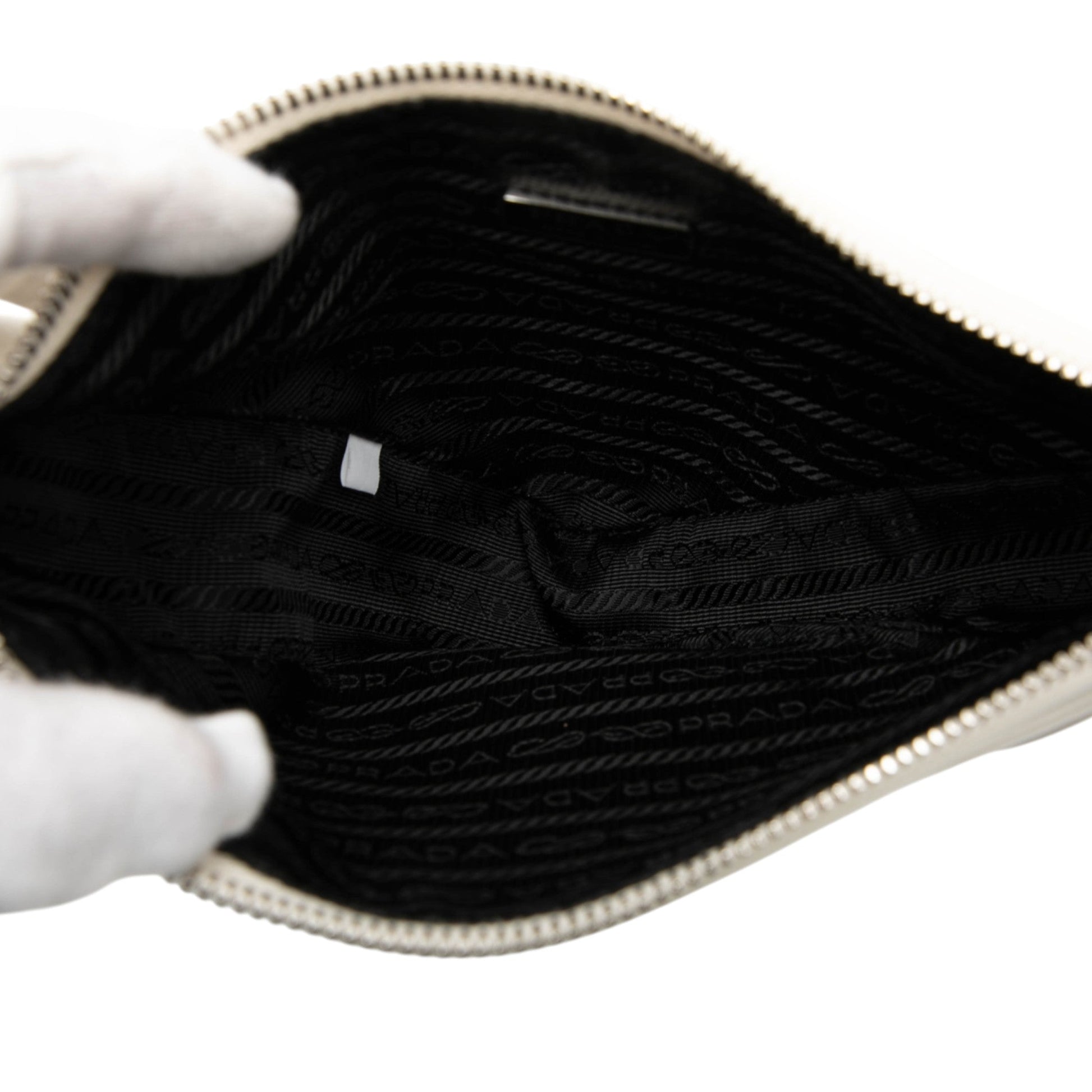 Prada Grace Lux Triangle Wristlet Pouch