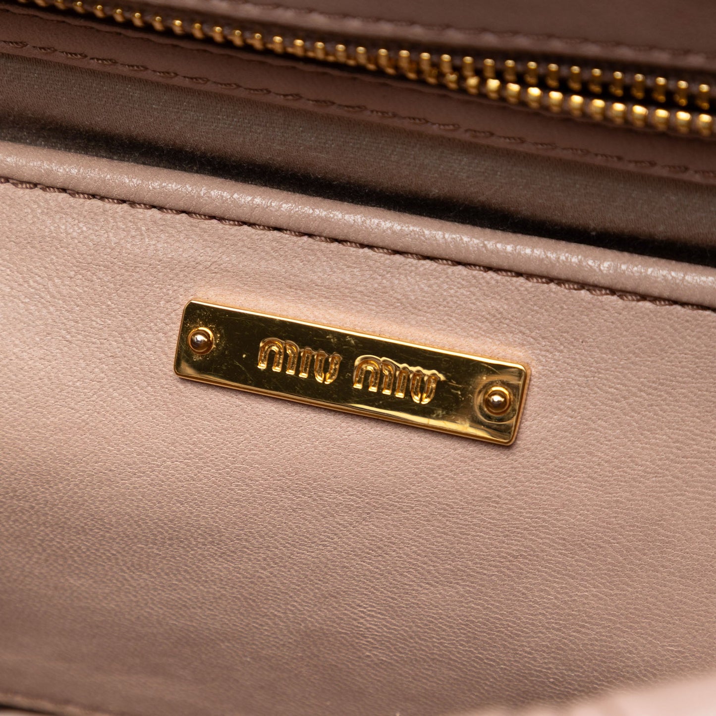 Miu Miu Matelasse Nappa Frame Shoulder Bag