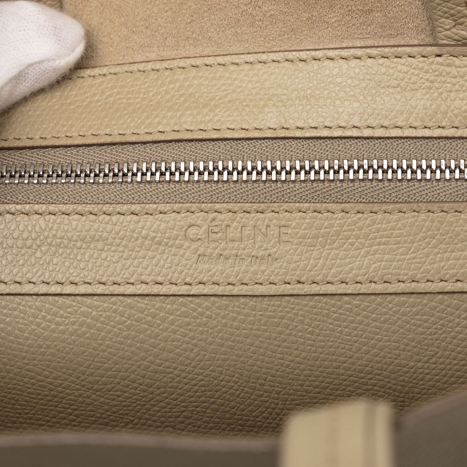 Celine Small Bicolor Leather Vertical Cabas