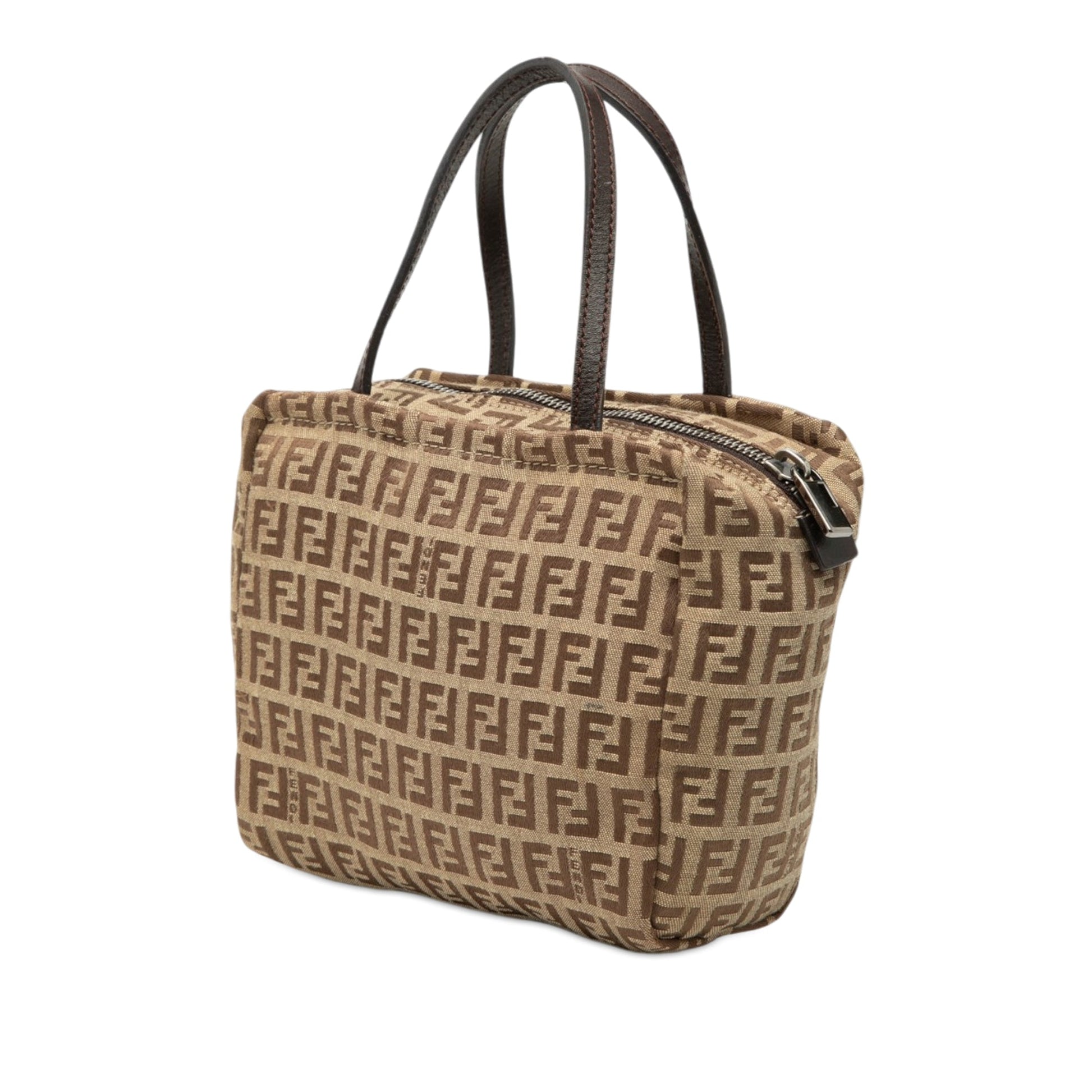 Fendi Mini Zucchino Canvas Handbag