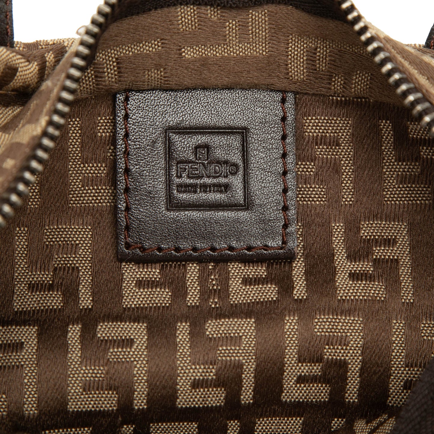Fendi Mini Zucchino Canvas Handbag