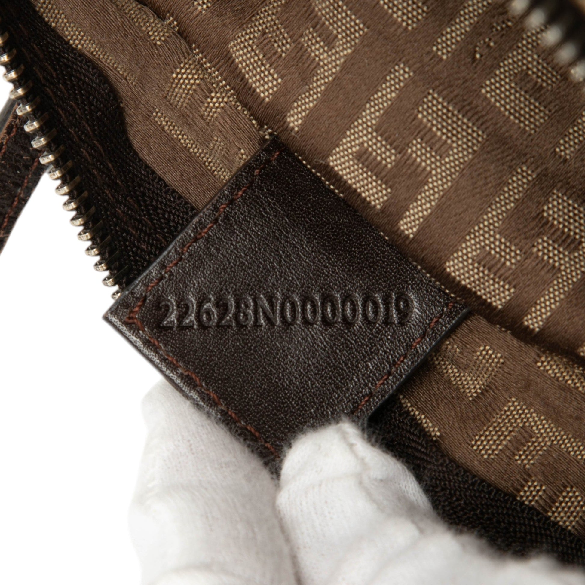 Fendi Mini Zucchino Canvas Handbag