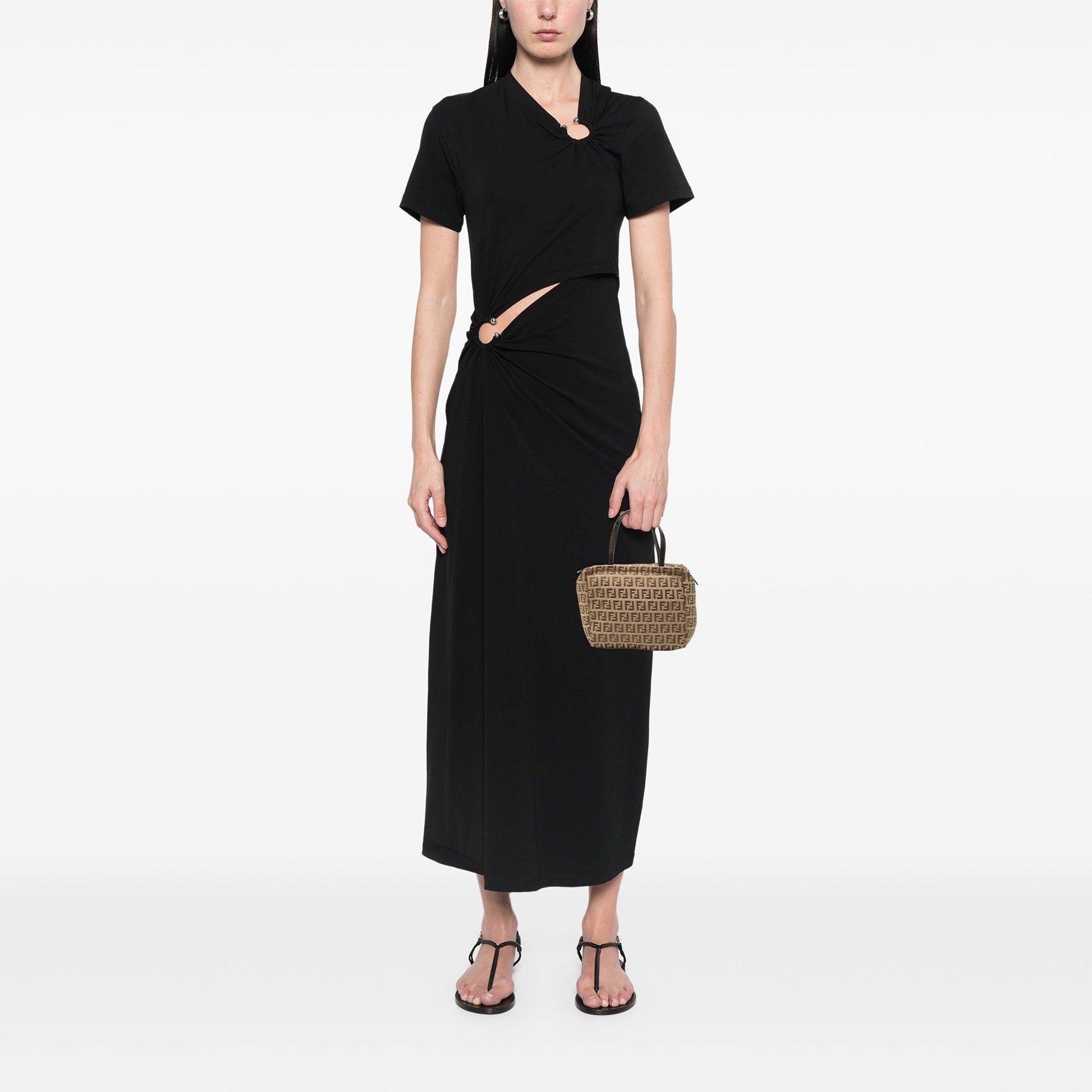 Fendi Mini Zucchino Canvas Handbag