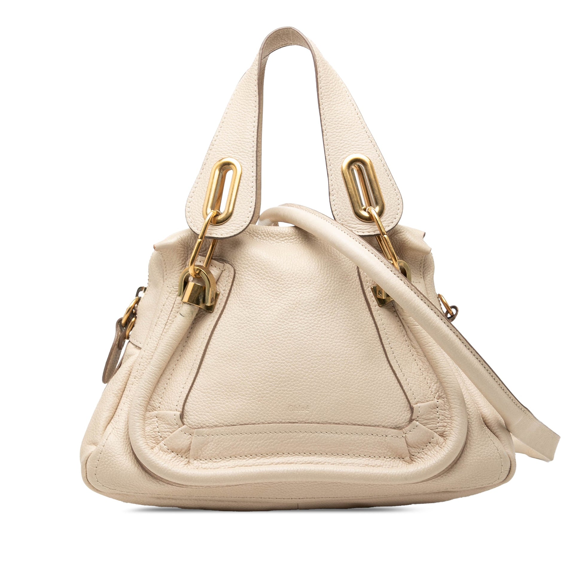 Chloé Small Pebbled Leather Paraty Satchel