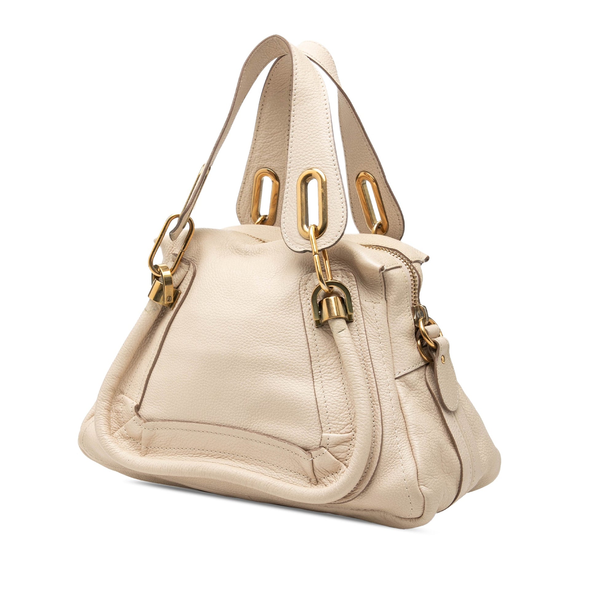 Chloé Small Pebbled Leather Paraty Satchel
