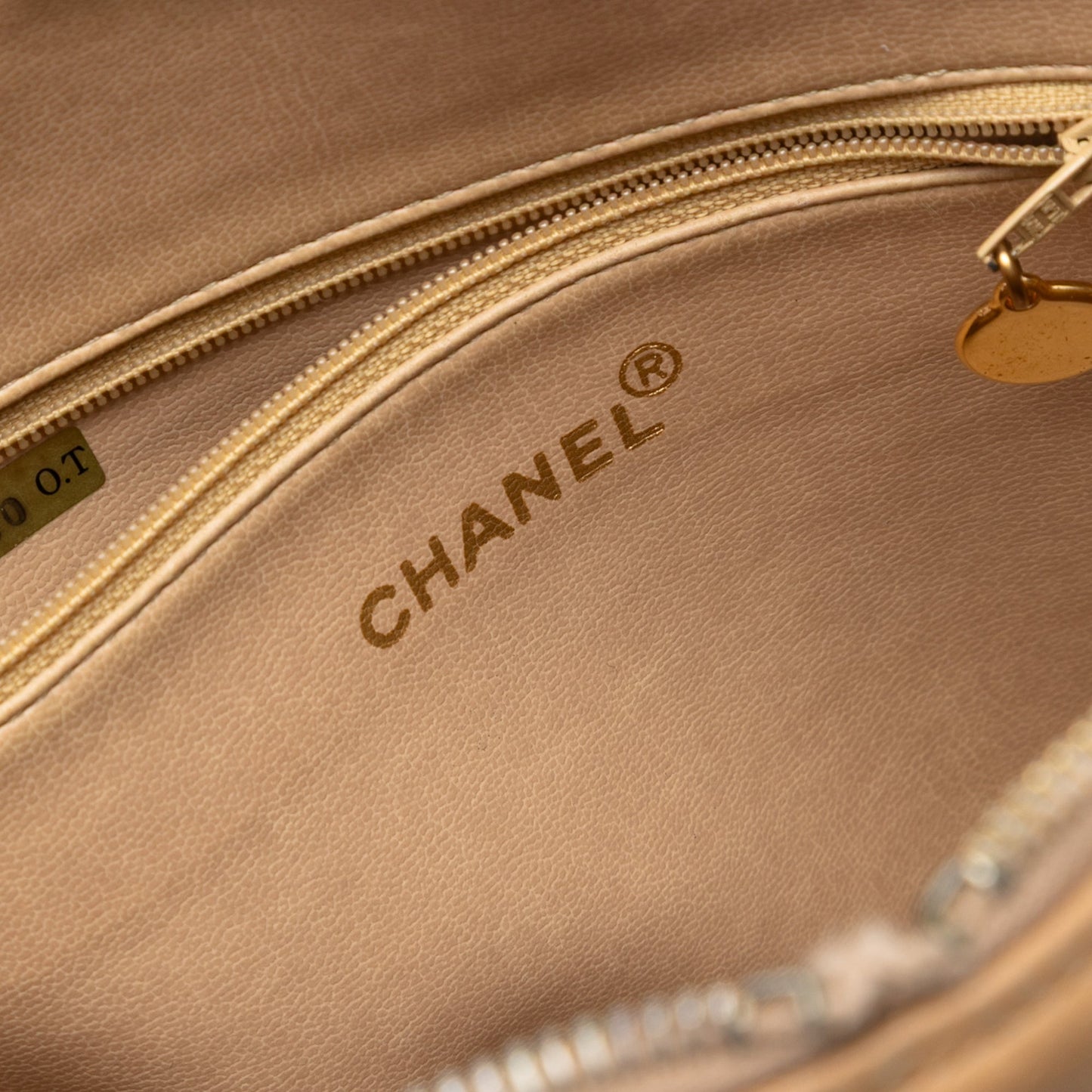Chanel CC Caviar Two Way Zip Shoulder Bag