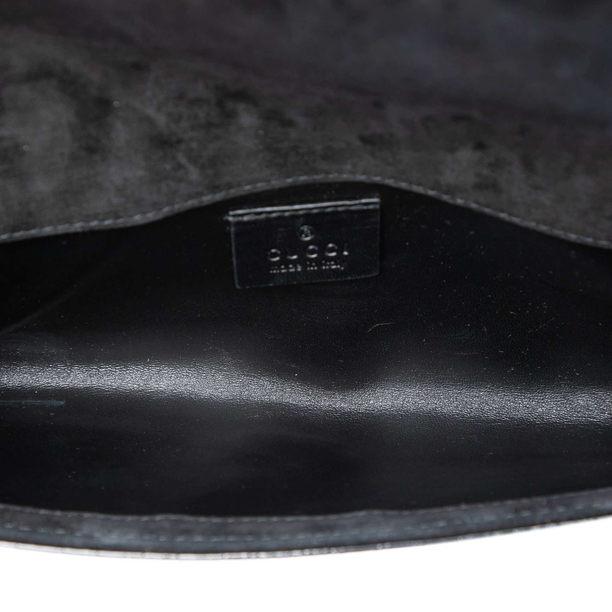 Gucci Microguccissima Patent Broadway Clutch