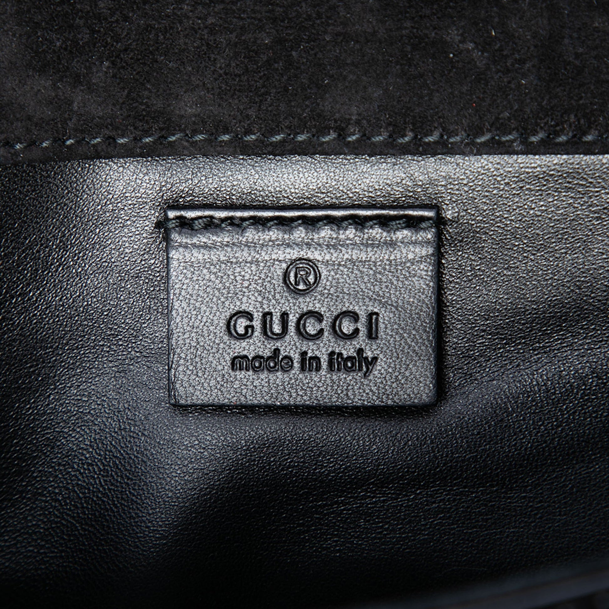 Gucci Microguccissima Patent Broadway Clutch