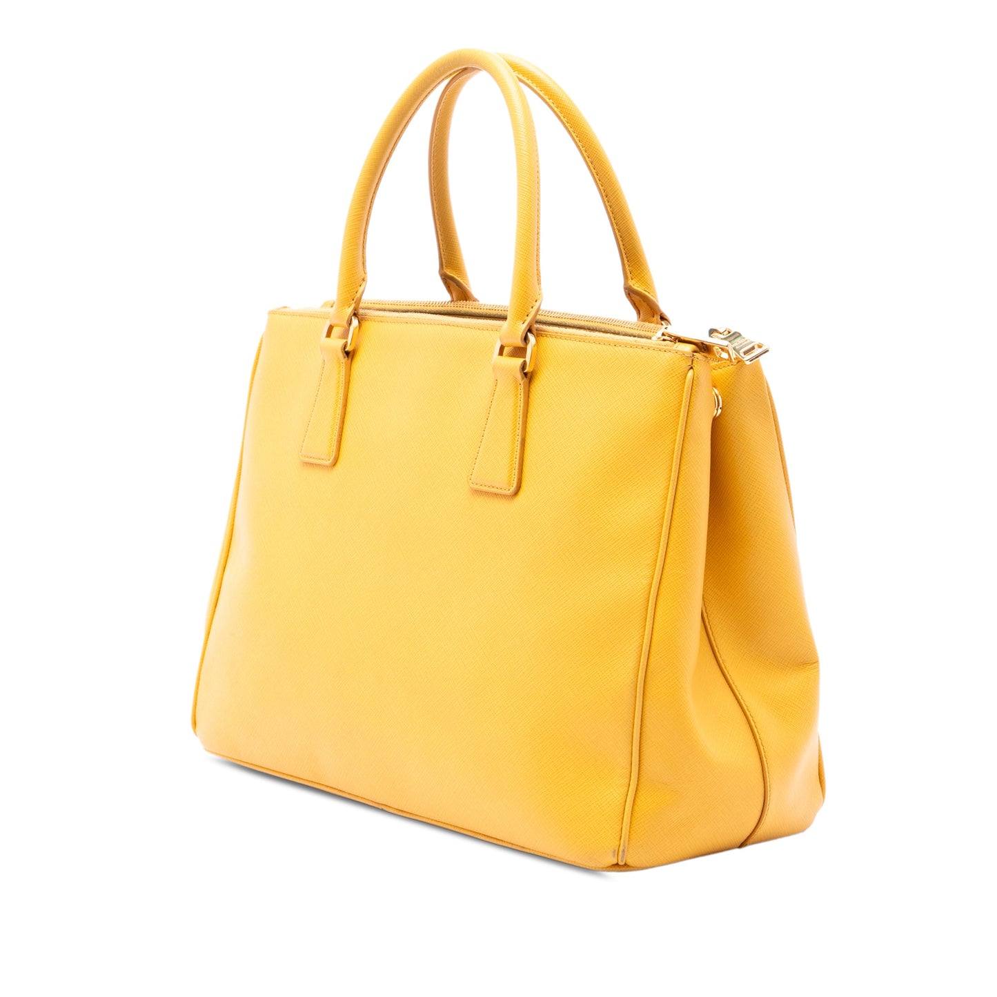 Prada Medium Saffiano Lux Galleria Double Zip Satchel