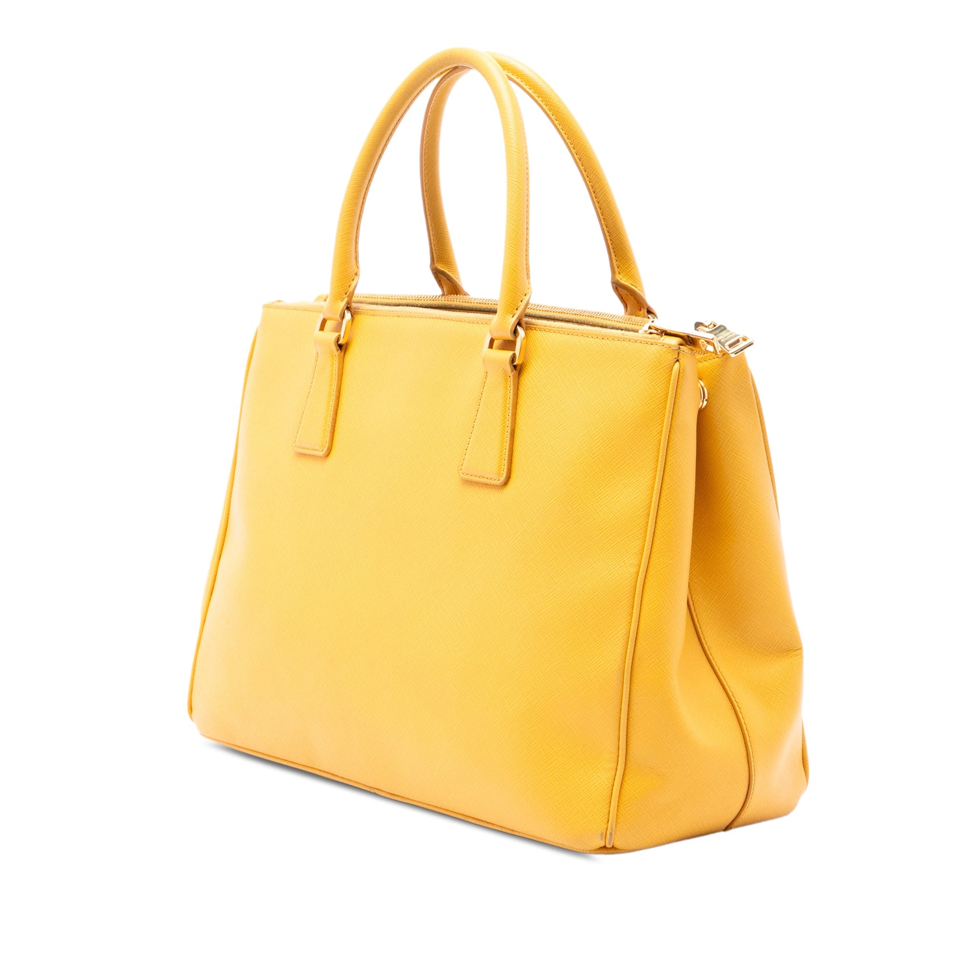Prada Medium Saffiano Lux Galleria Double Zip Satchel