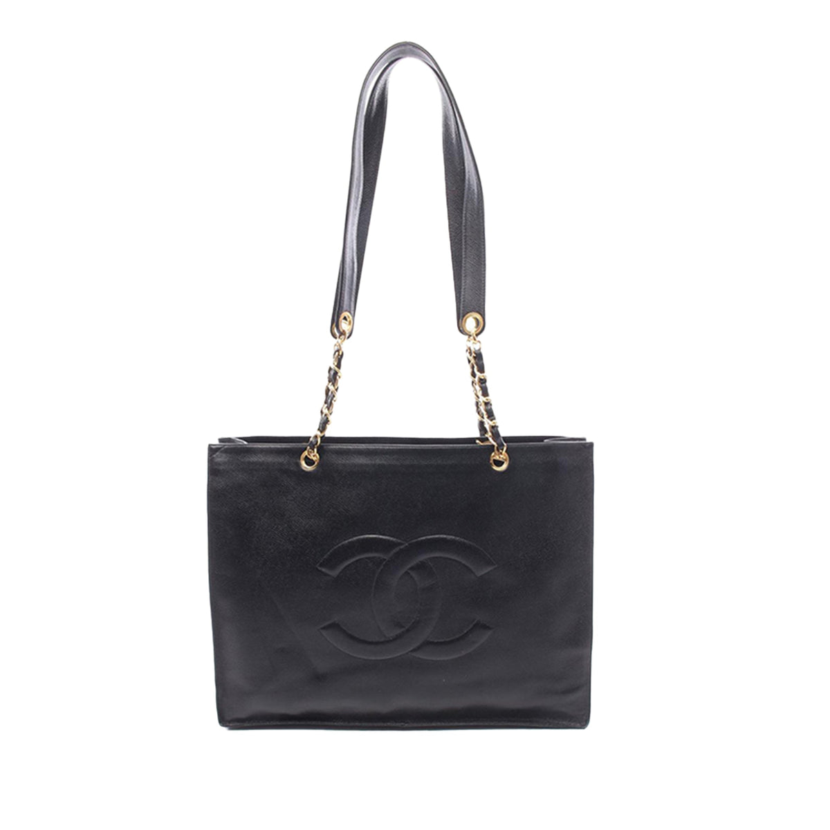 Chanel CC Caviar Chain Tote
