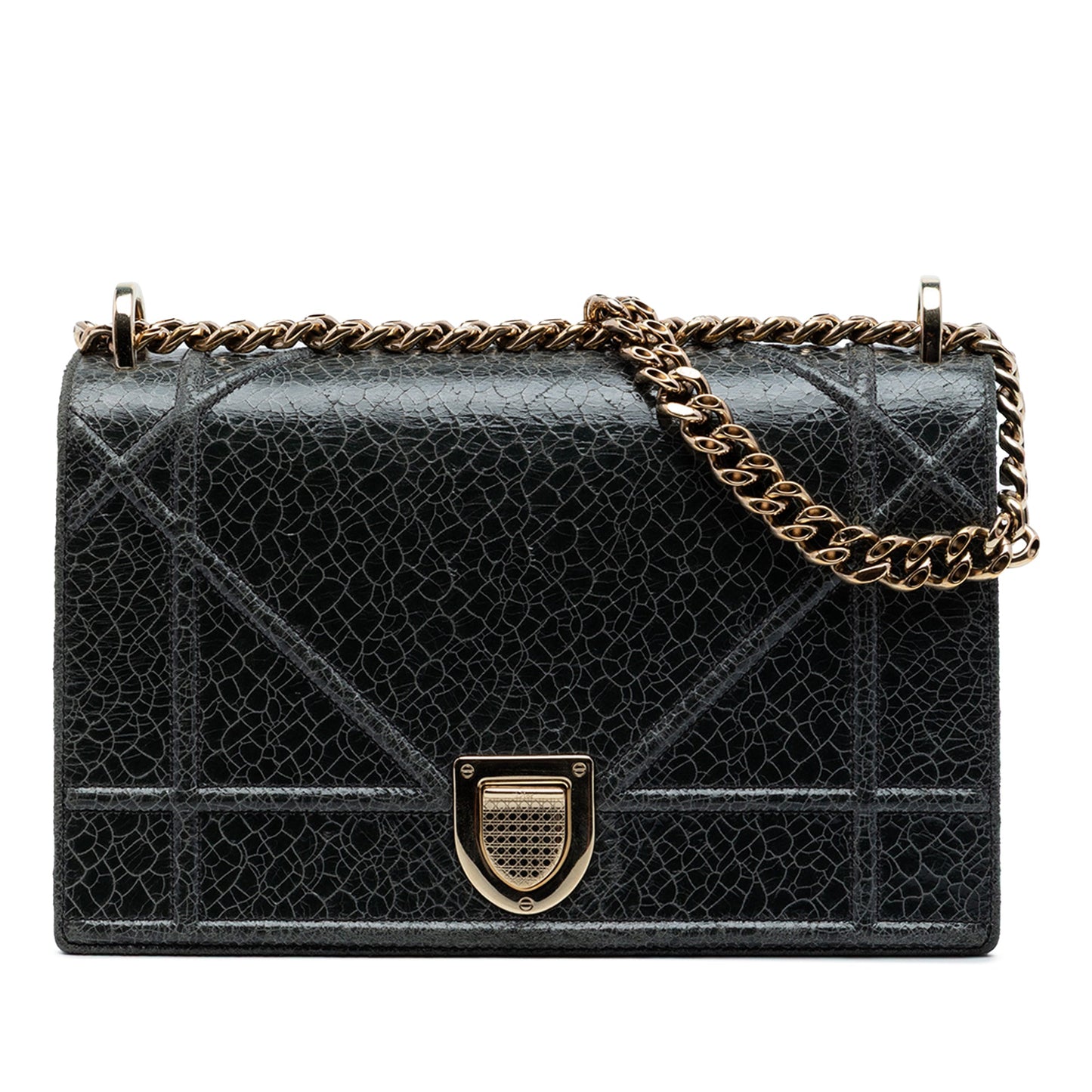 Dior Medium Crackled Deerskin Diorama Flap