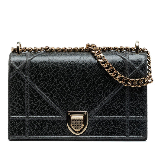 Dior Medium Crackled Deerskin Diorama Flap