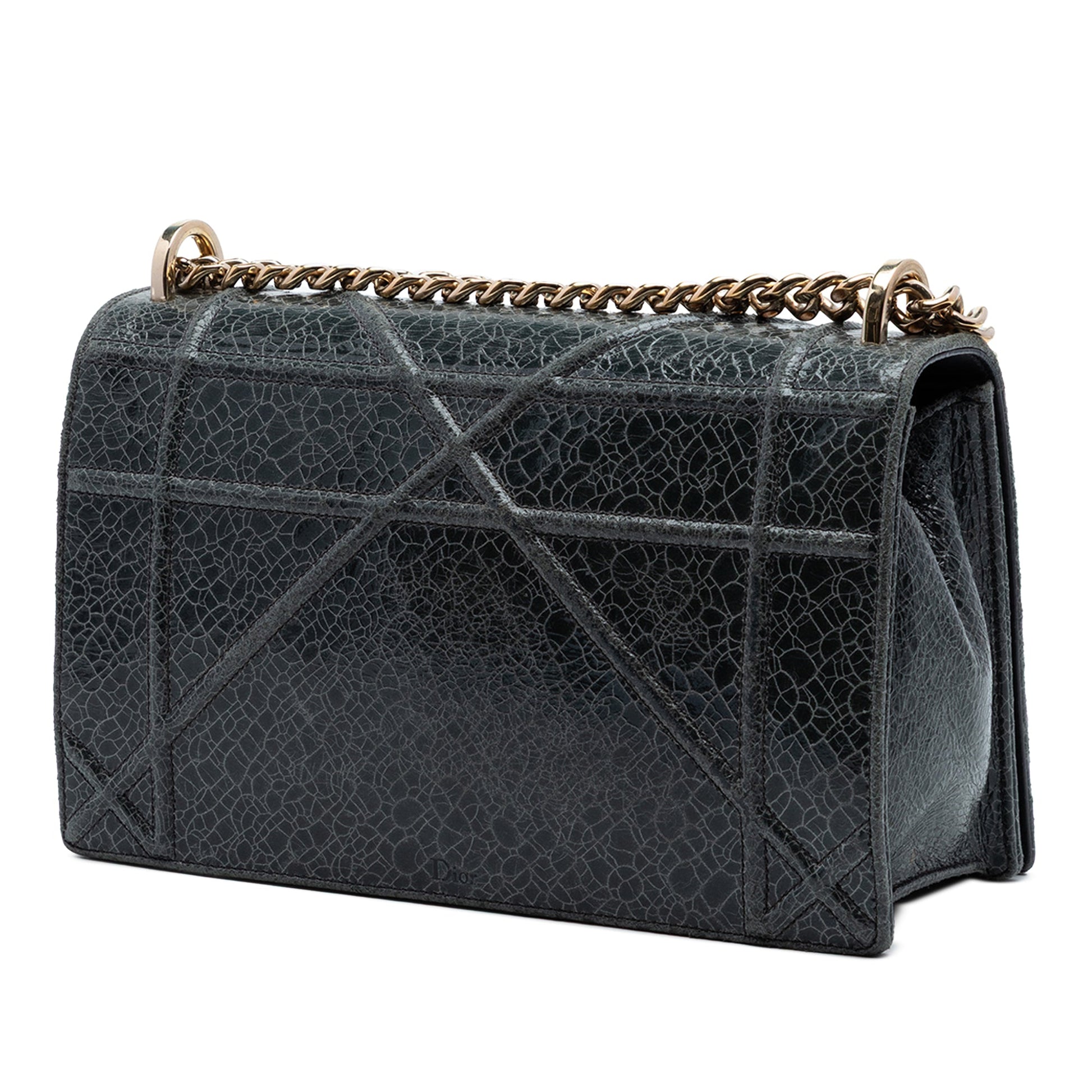 Dior Medium Crackled Deerskin Diorama Flap