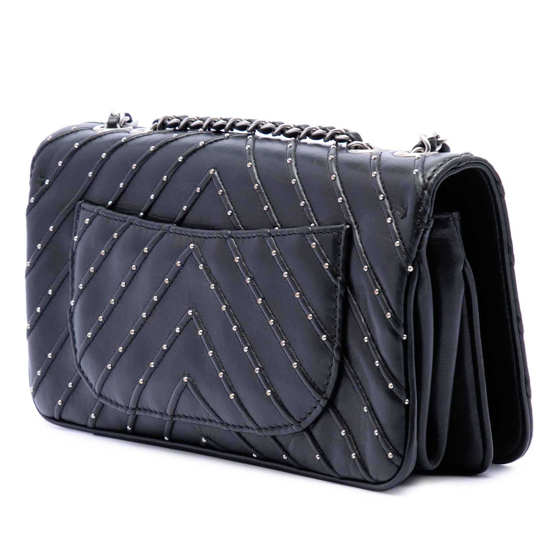 Chanel Chevron Lambskin Stud Wars Full Flap