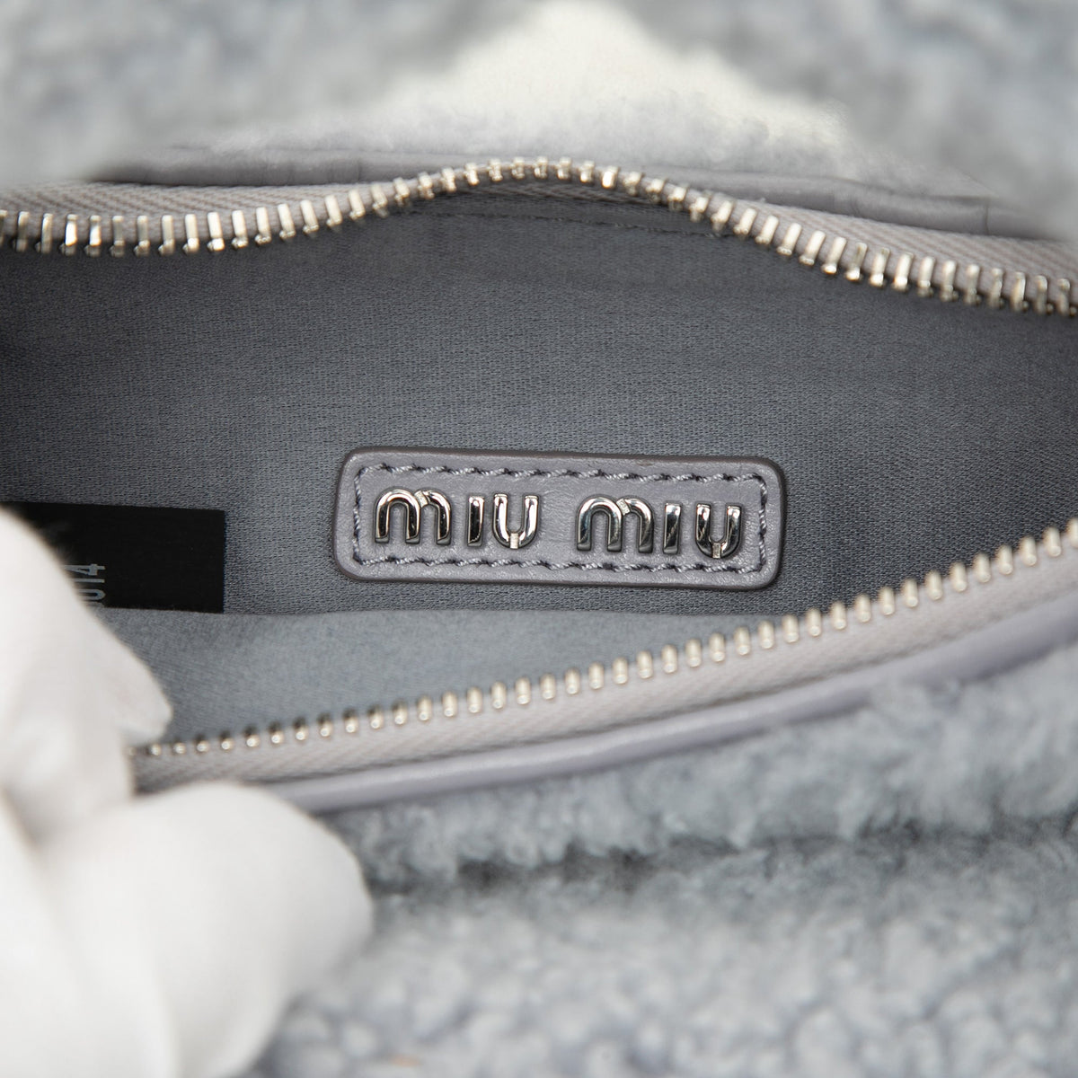 Miu Miu Mini Shearling Wander Satchel