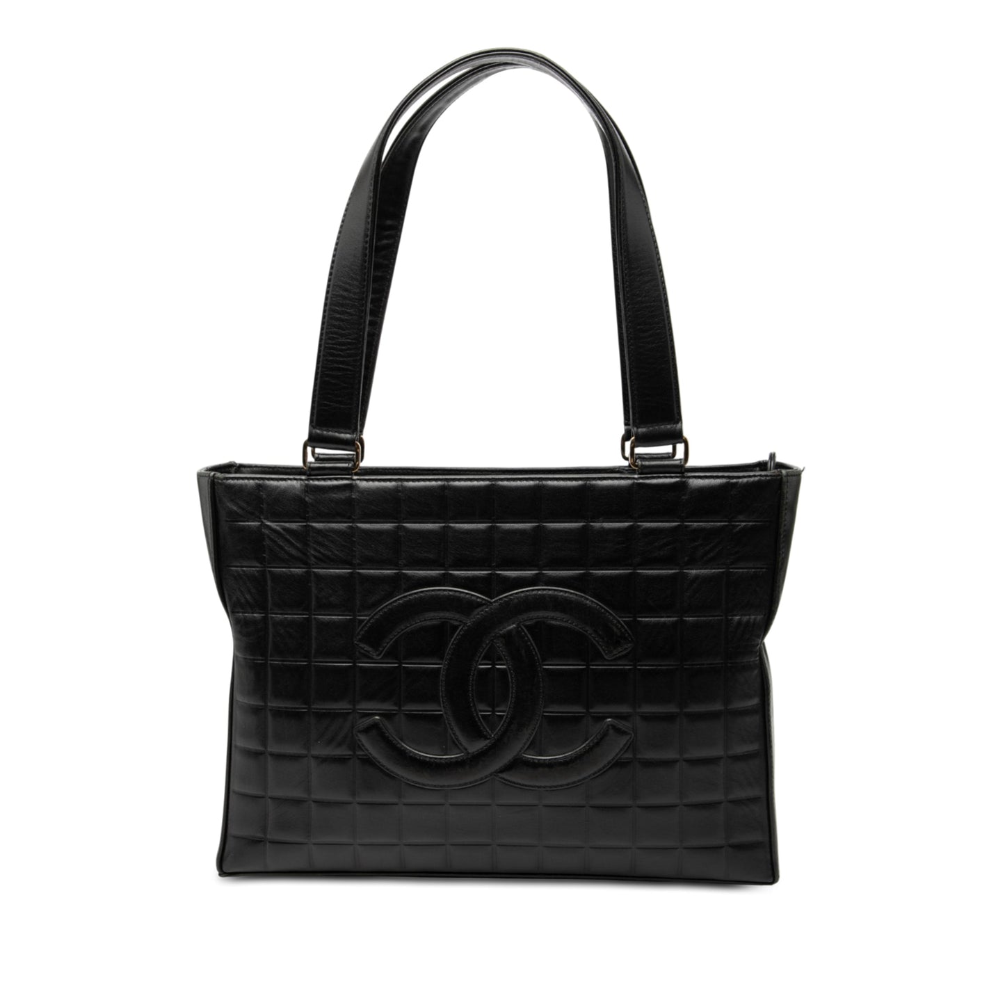 Chanel CC Chocolate Bar Lambskin Tote