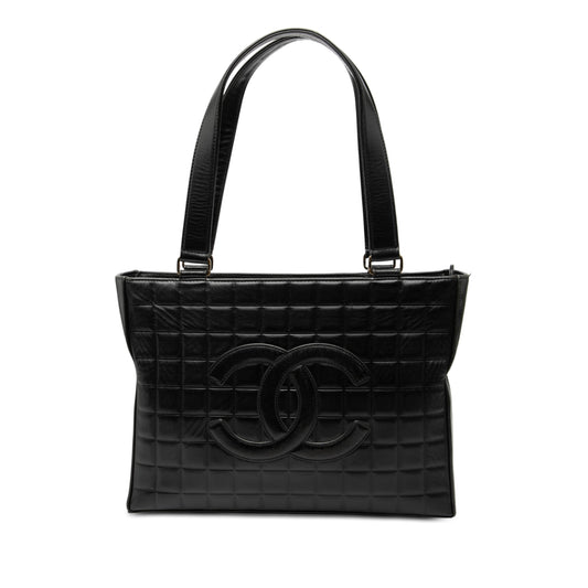 Chanel CC Chocolate Bar Lambskin Tote